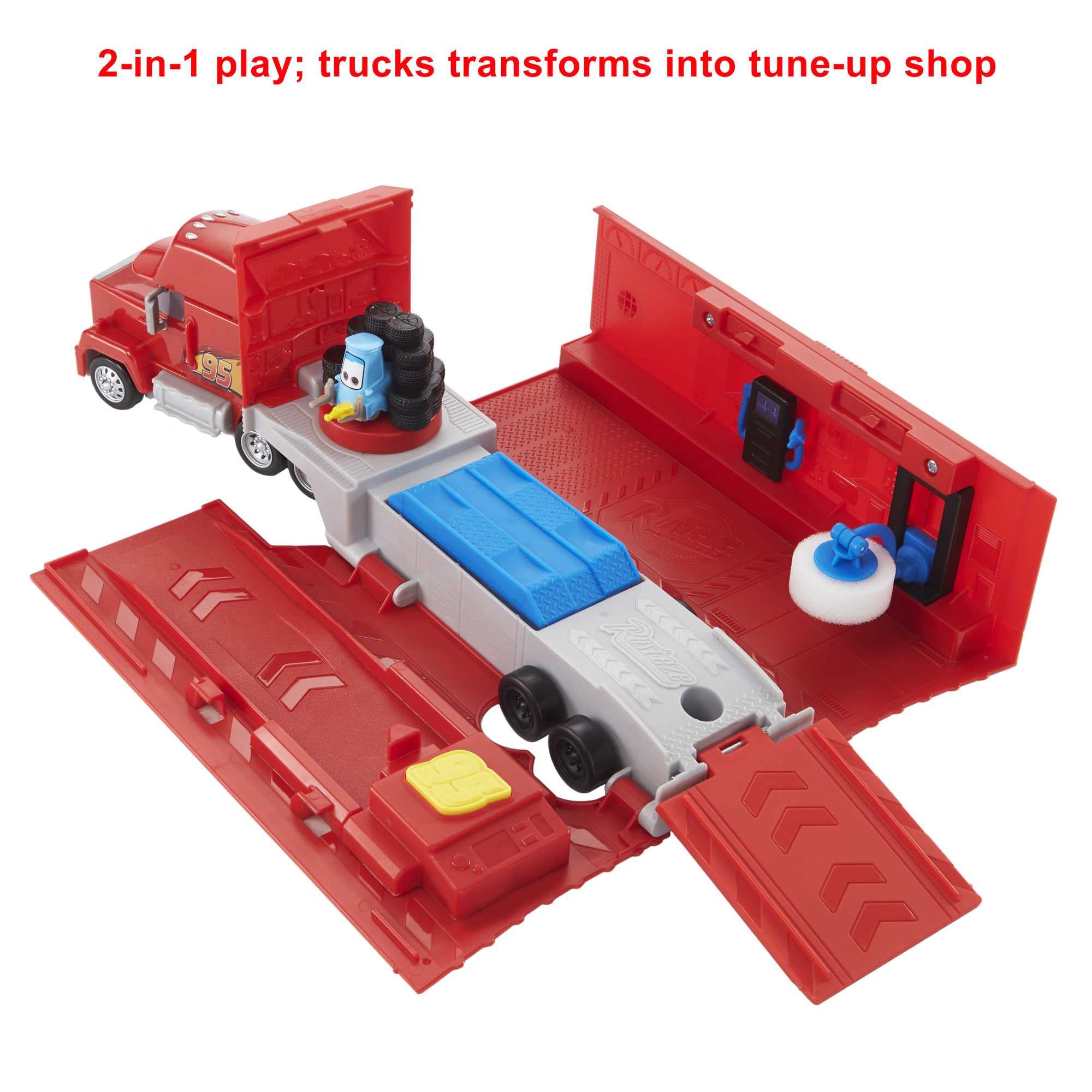 Foto 7 pulgar | Playset Mattel Disney Pixar Cars Transforming Mack Truck - Venta Internacional.