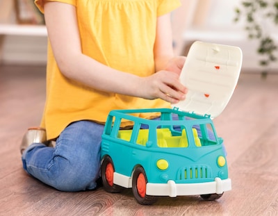 Foto 2 | Ruedas Toy Camper Van Battat Wonder, Azules, Para Niños Mayores De 1 Año - Venta Internacional.