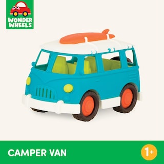 Foto 5 | Ruedas Toy Camper Van Battat Wonder, Azules, Para Niños Mayores De 1 Año - Venta Internacional.