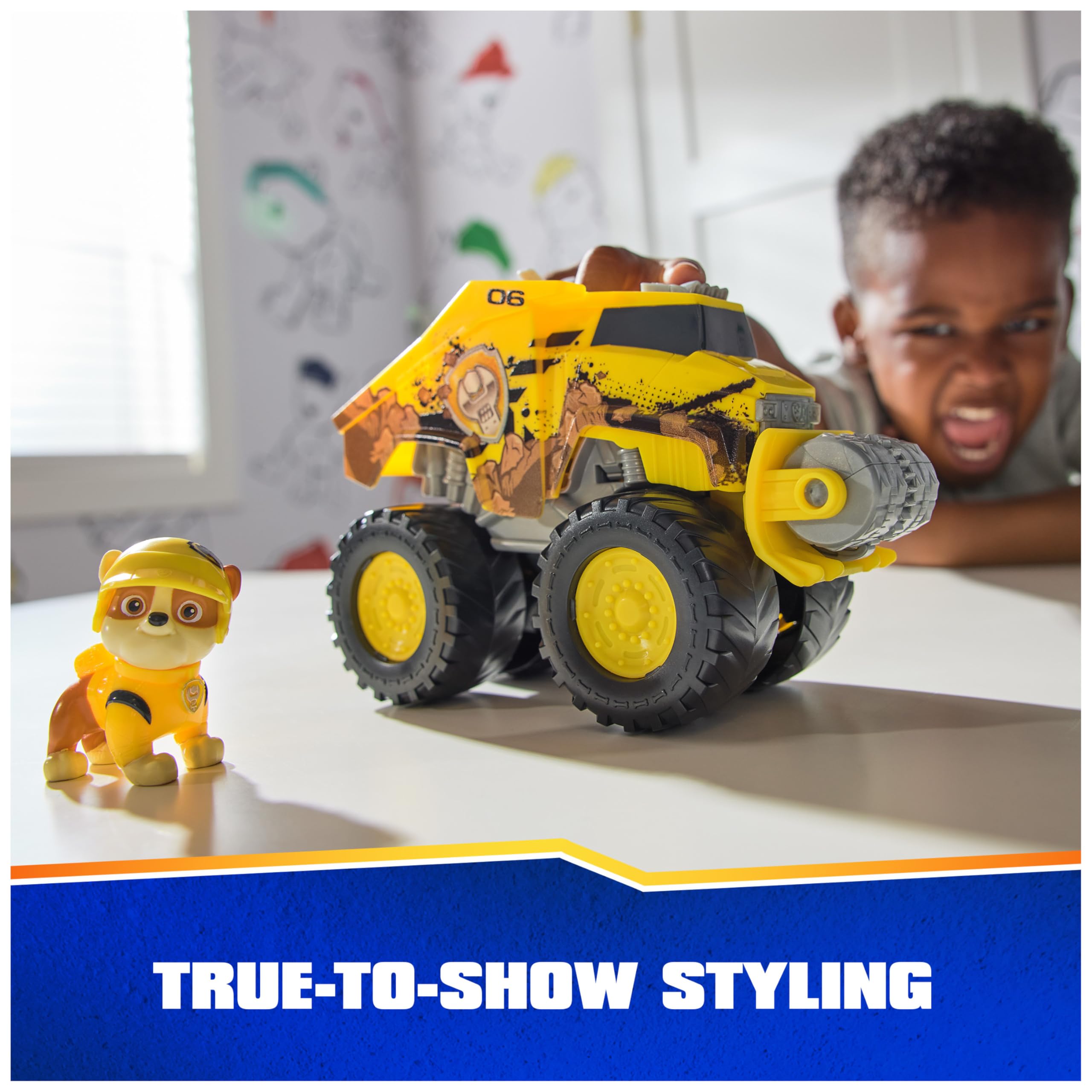 Foto 5 pulgar | Camión De Juguete Paw Patrol Rescue Wheels Rubble's Bulldozer Con Figura - Venta Internacional.