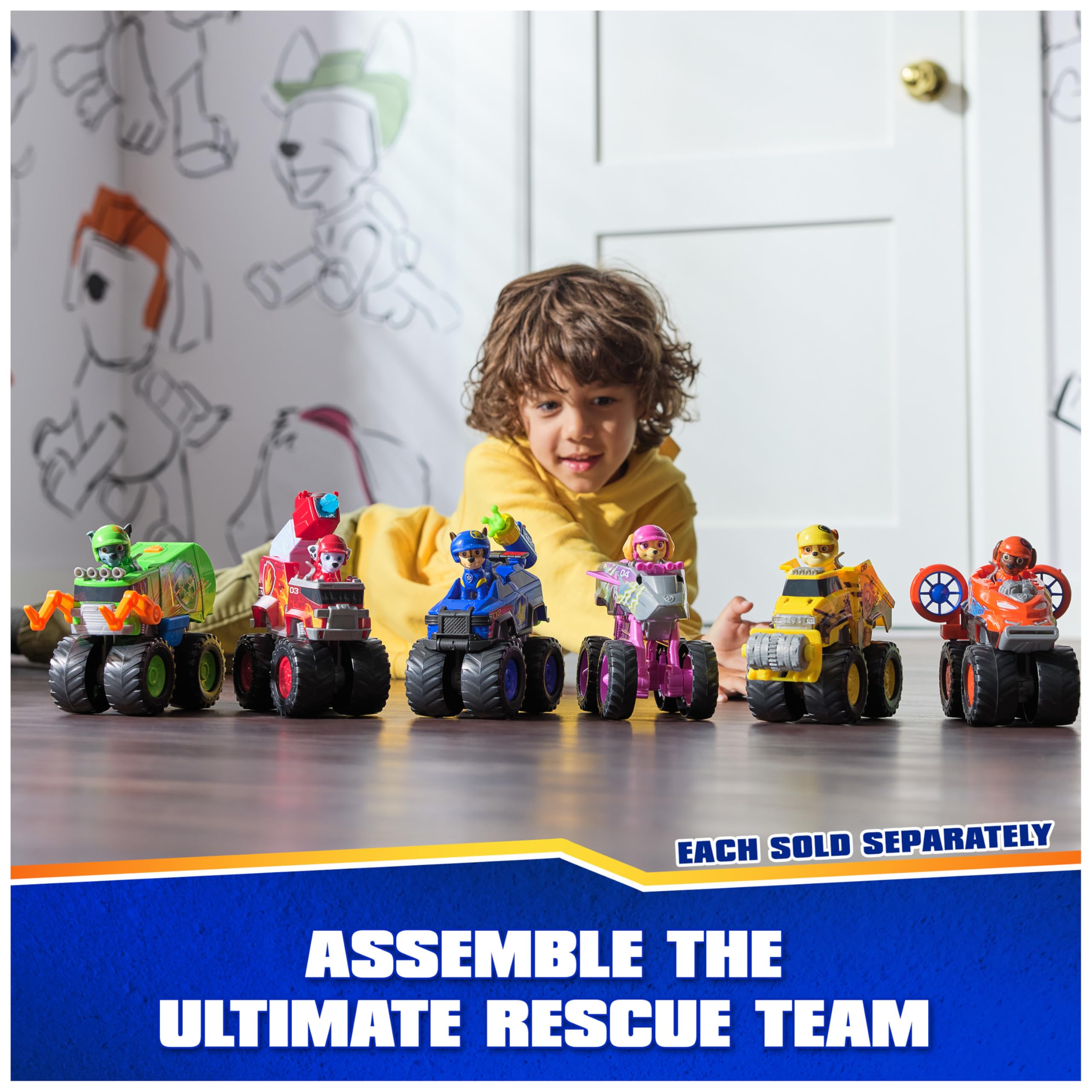 Foto 6 | Camión De Juguete Paw Patrol Rescue Wheels Rubble's Bulldozer Con Figura - Venta Internacional.