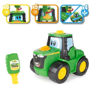 Foto 2 | Tractor Johnny Key-n-go De Juguete John Deere Con Luces Y Sonidos 3+ - Venta Internacional.