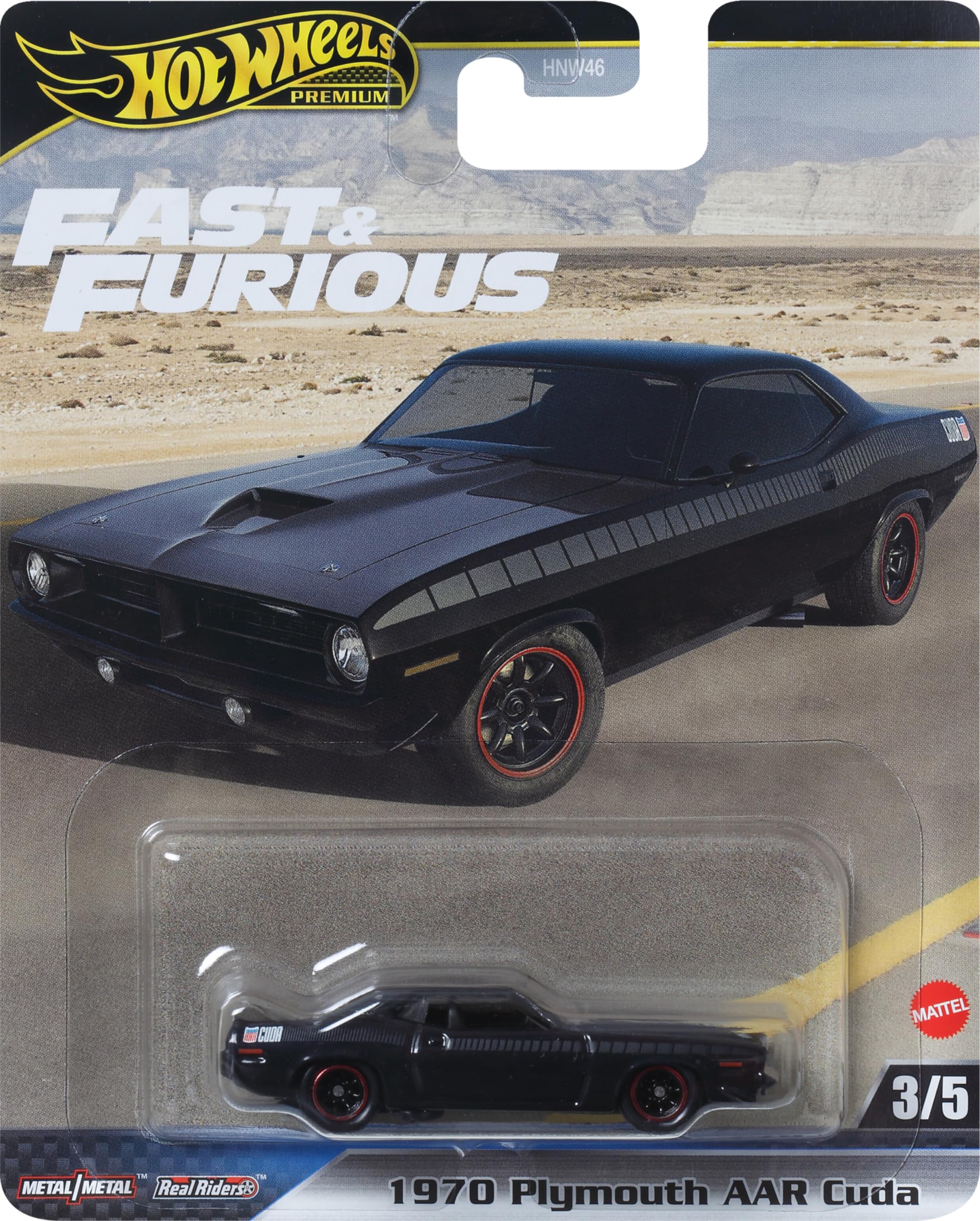 Foto 7 pulgar | Coche De Juguete Hot Wheels Premium Fast & Furious 1970 Plymouth Aar Cuda - Venta Internacional.