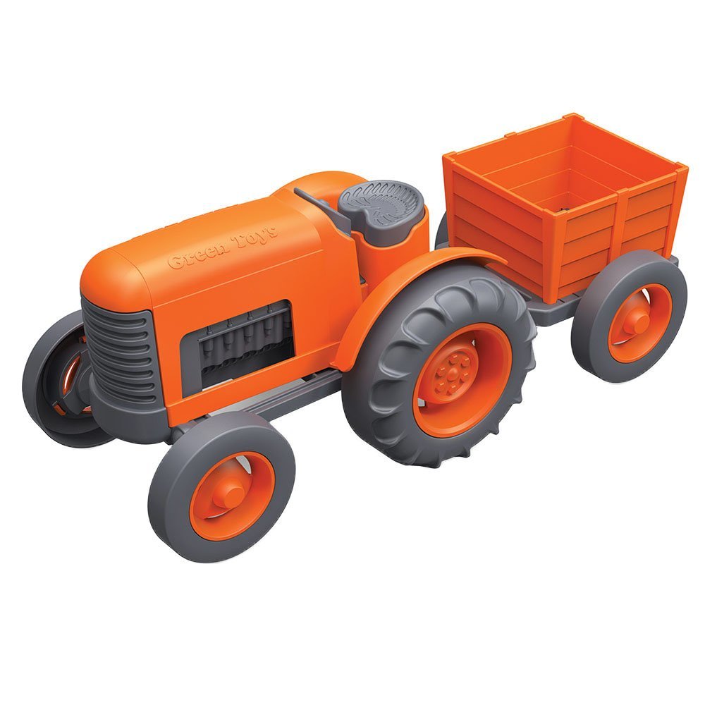Tractor De Juguete Green Toys Orange Fabricado En Ee. Uu. - Venta Internacional.