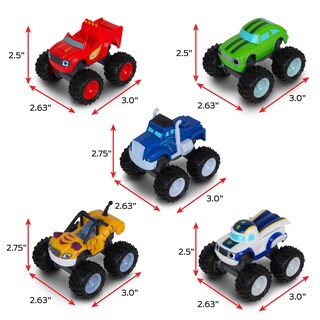 Foto 2 | Set De Juguetes Nkok Blaze And The Monster Machines, Paquete De 5 - Venta Internacional.