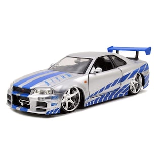 Foto 1 | Coche Fundido Jada Toys Fast & Furious Brian 2002 Nissan Skyline R34 1:24 - Venta Internacional.
