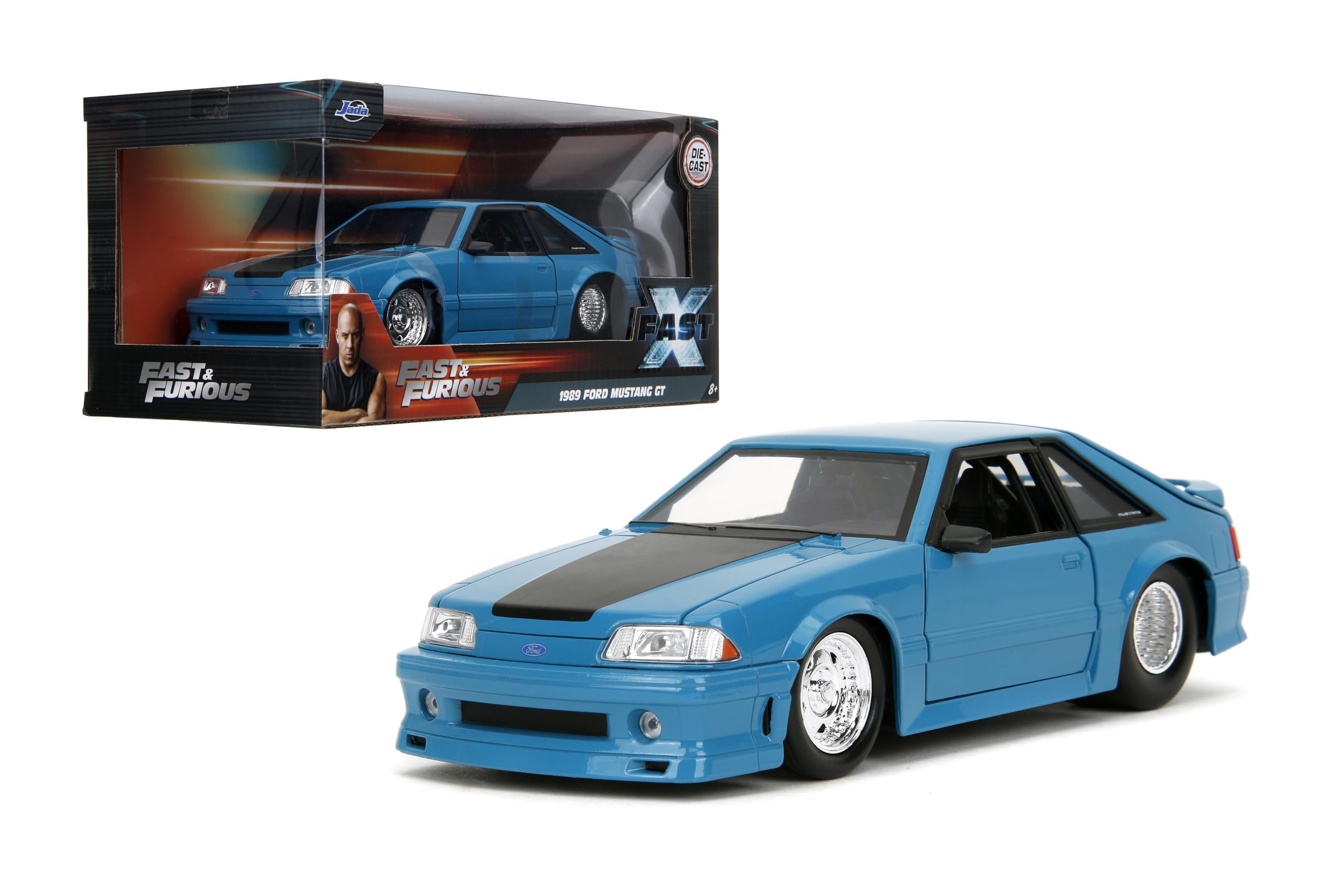 Coche Fundido A Presión Jada Toys Fast & Furious 1989 Ford Mustang Gt 1:24 - Venta Internacional.