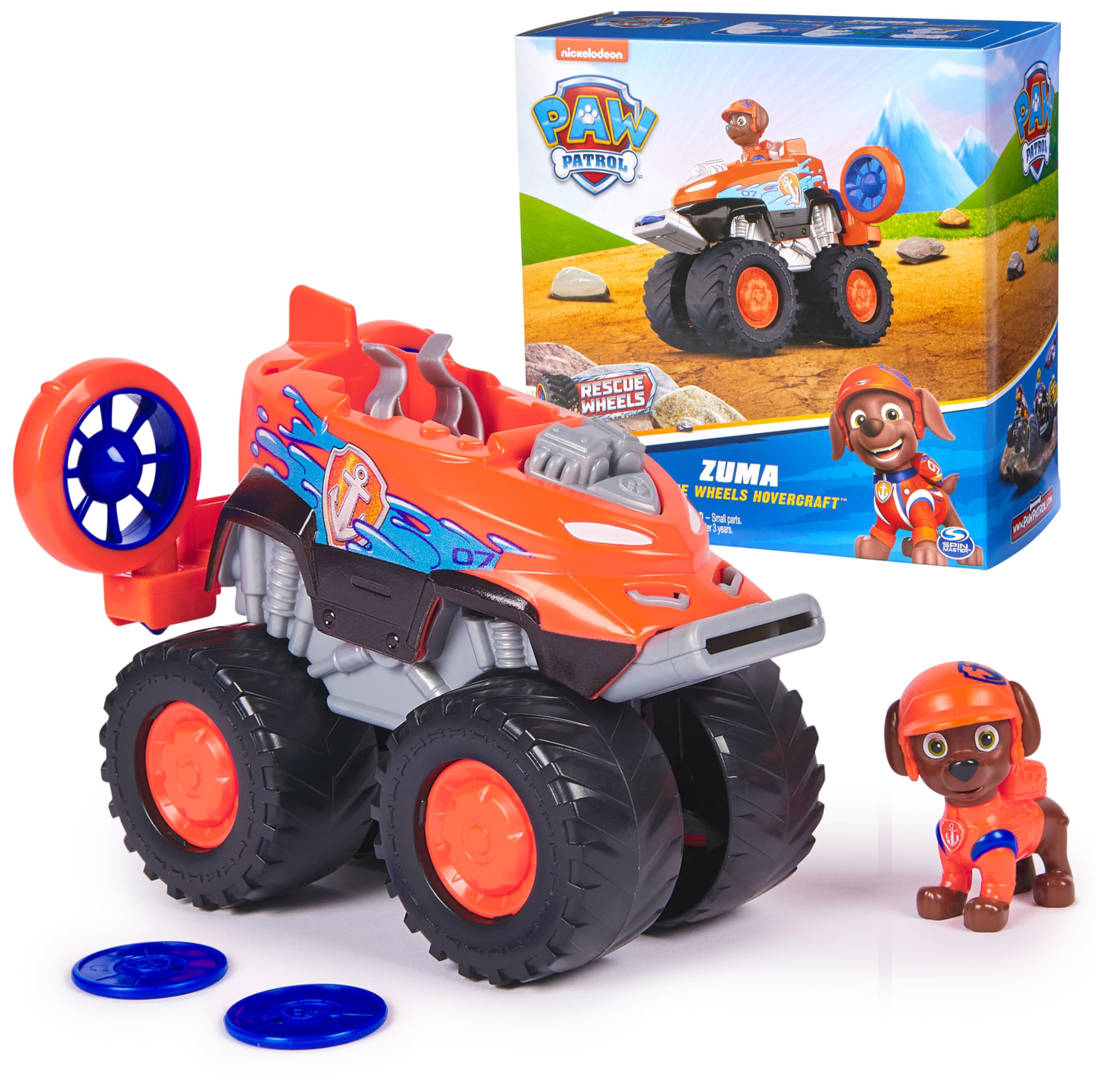 Foto 2 pulgar | Camión De Juguete Paw Patrol Rescue Wheels Zuma's Hovercraft Hace Más De 3 Años - Venta Internacional.