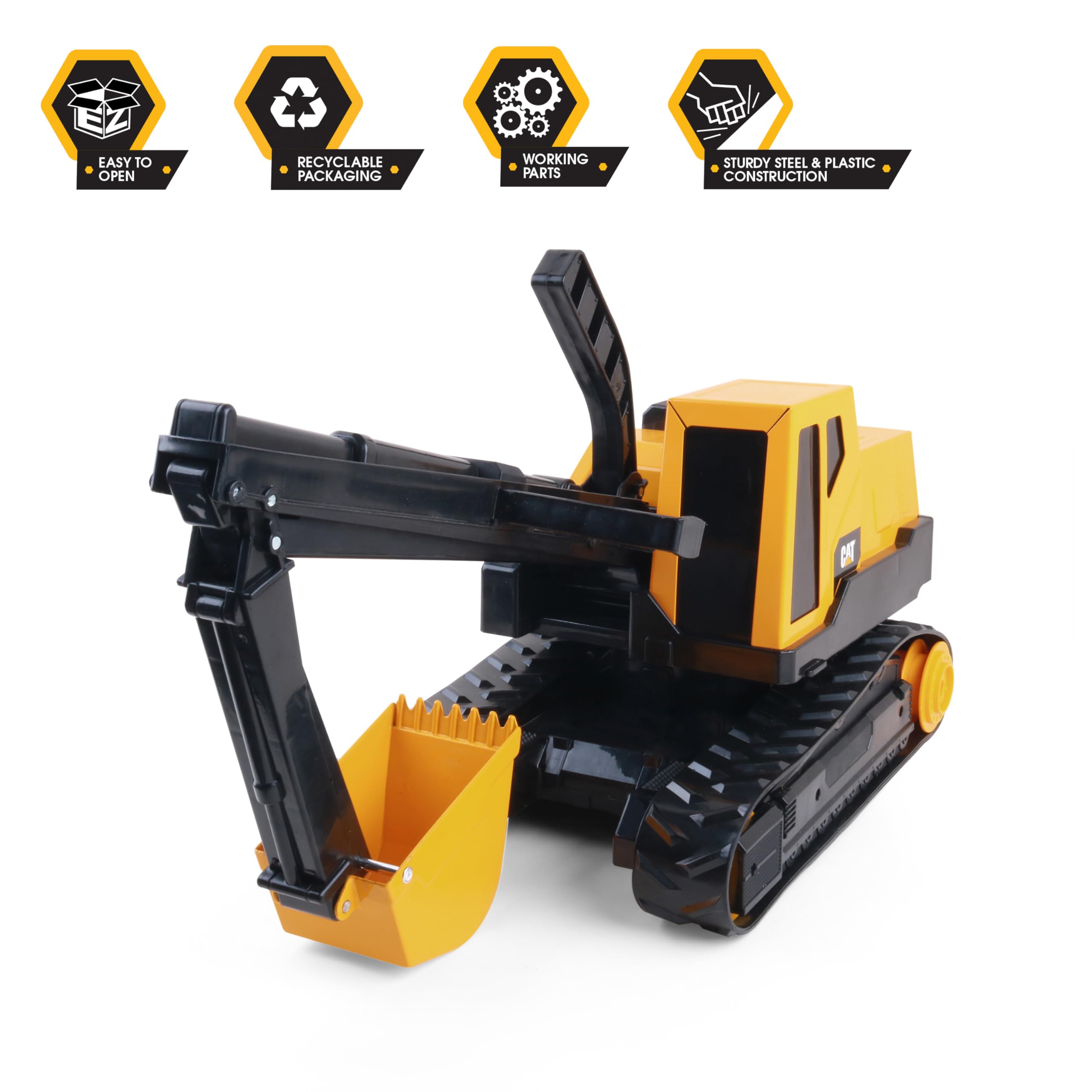 Foto 3 pulgar | Excavadora De Acero Cat De Juguete De Construcción Con Alta Resistencia Y Durabilidad - Venta Internacional.