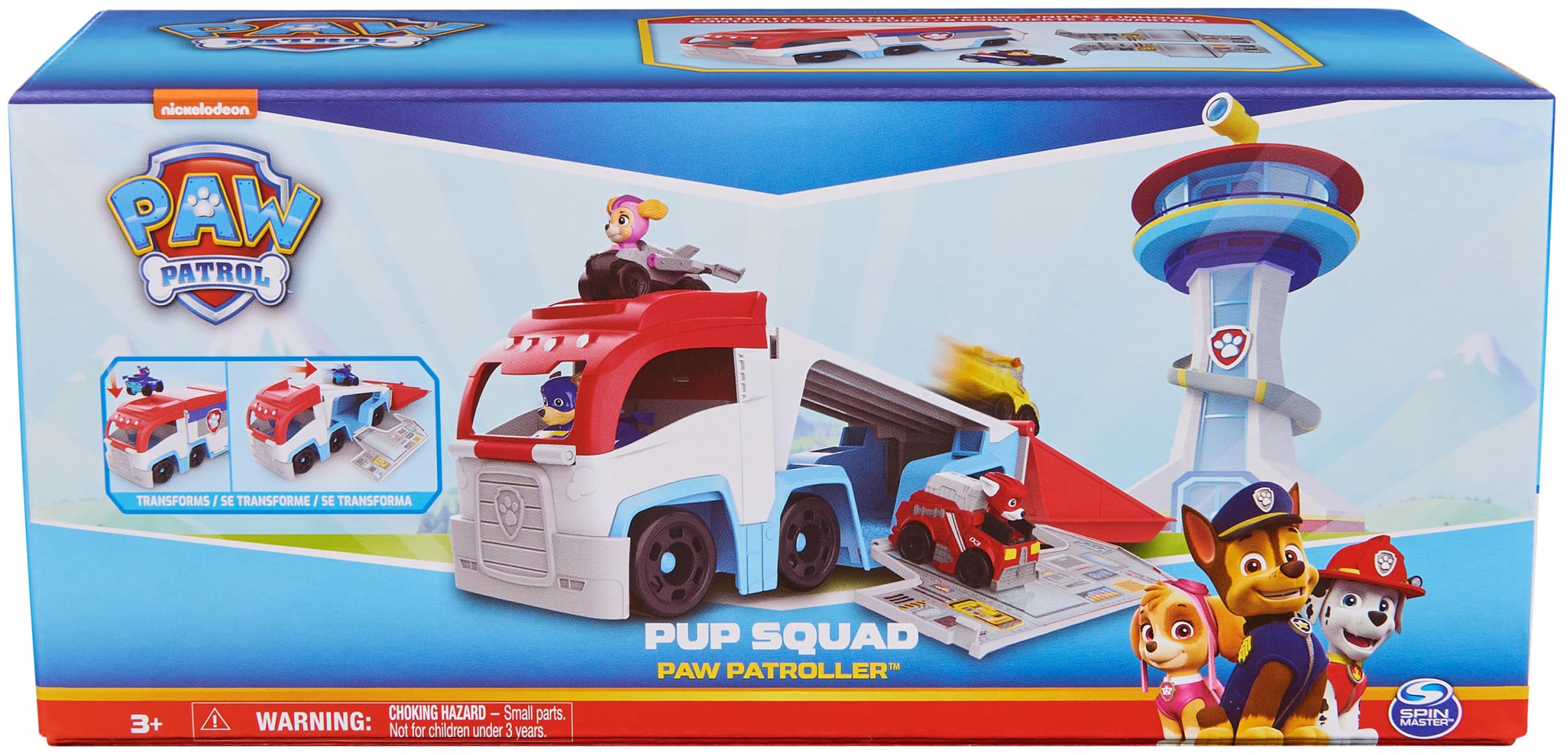 Foto 4 pulgar | Camión De Juguete Paw Patrol Pup Squad Patroller Con Chase Car Durante Más De 3 Años - Venta Internacional.