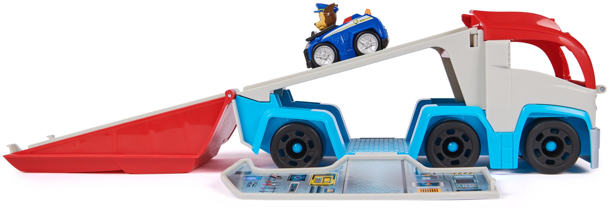 Foto 5 | Camión De Juguete Paw Patrol Pup Squad Patroller Con Chase Car Durante Más De 3 Años - Venta Internacional.