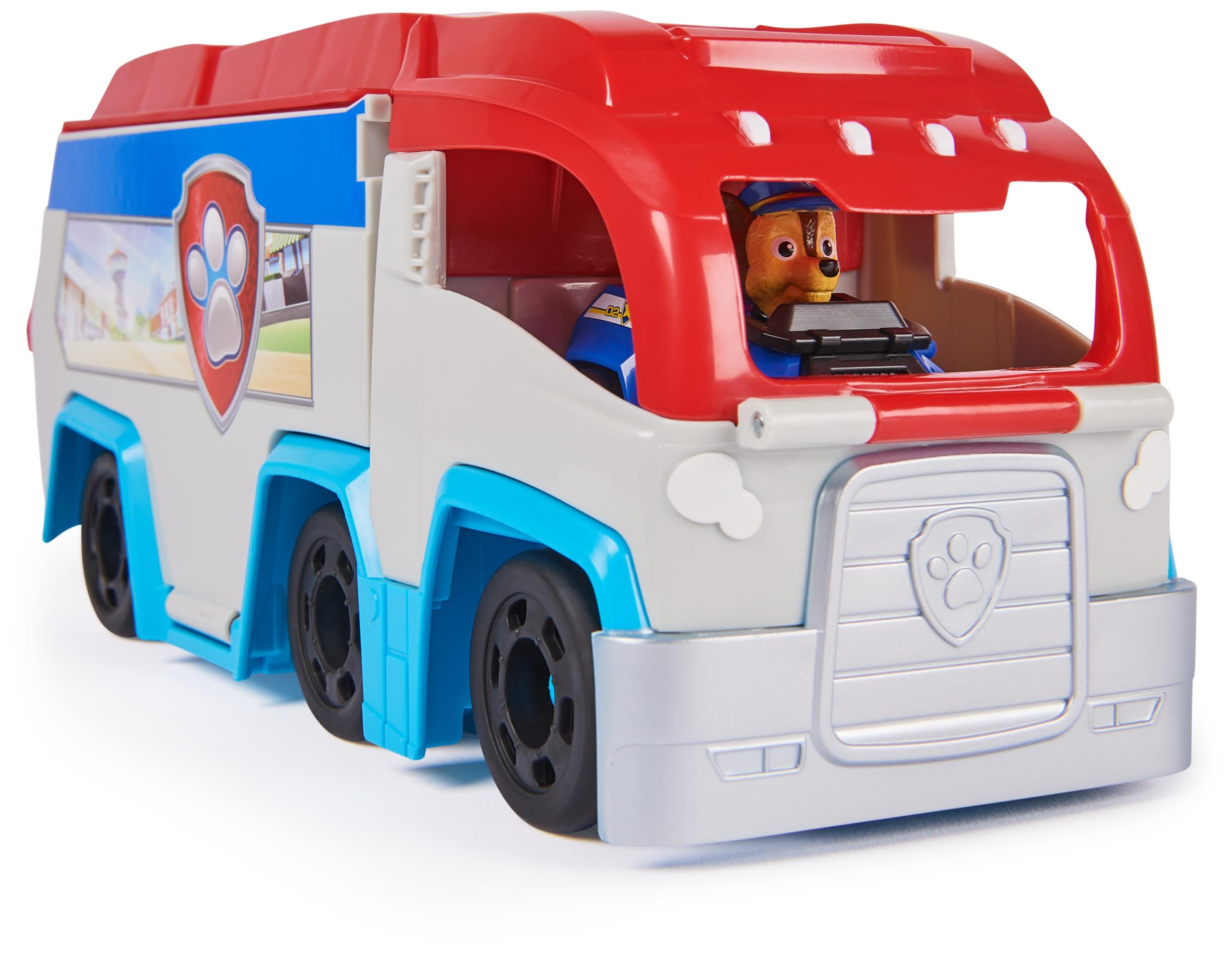Foto 8 pulgar | Camión De Juguete Paw Patrol Pup Squad Patroller Con Chase Car Durante Más De 3 Años - Venta Internacional.