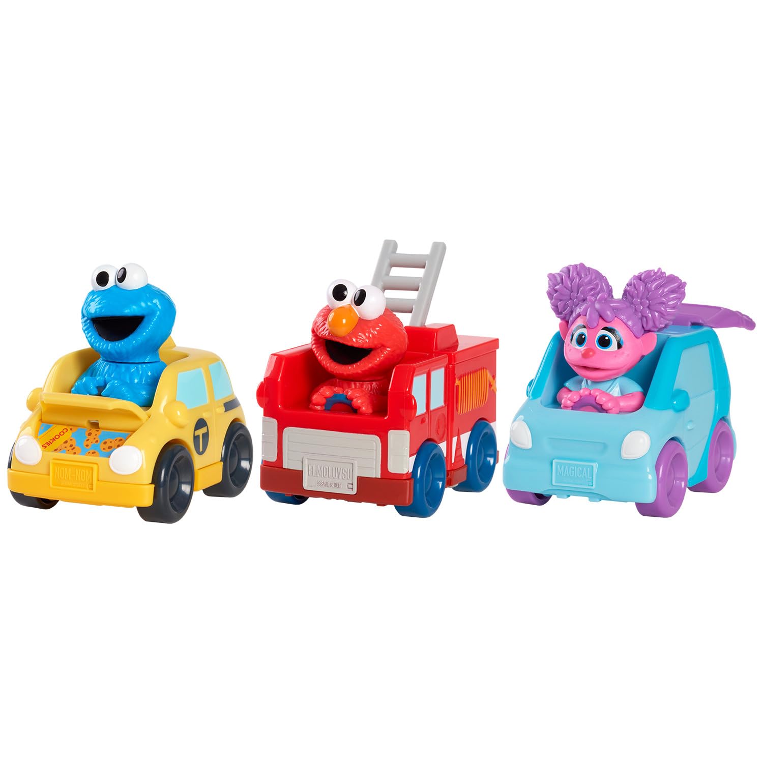 Foto 1 | Vehículos de Juguete Just Play Sesame Street Twist And Pop 3 Piezas - Venta Internacional
