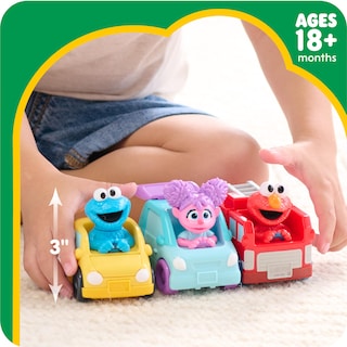 Foto 5 | Vehículos de Juguete Just Play Sesame Street Twist And Pop 3 Piezas - Venta Internacional