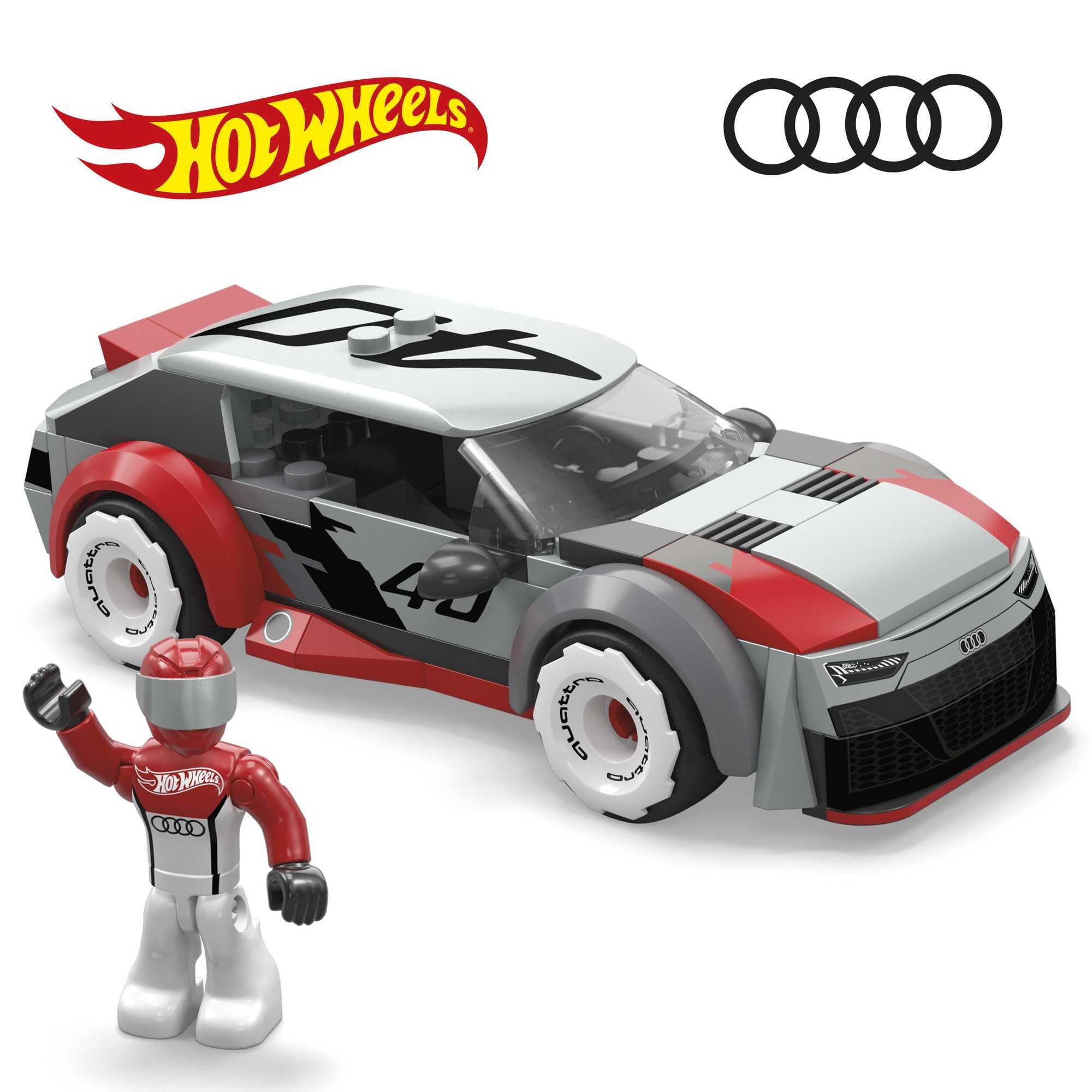 Foto 6 pulgar | Set De Juego De Construcción Mega Hot Wheels Para Audi Rs 6 Gto, 7 Piezas - Venta Internacional.