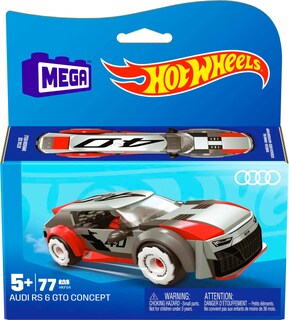 Foto 6 | Set De Juego De Construcción Mega Hot Wheels Para Audi Rs 6 Gto, 7 Piezas - Venta Internacional.