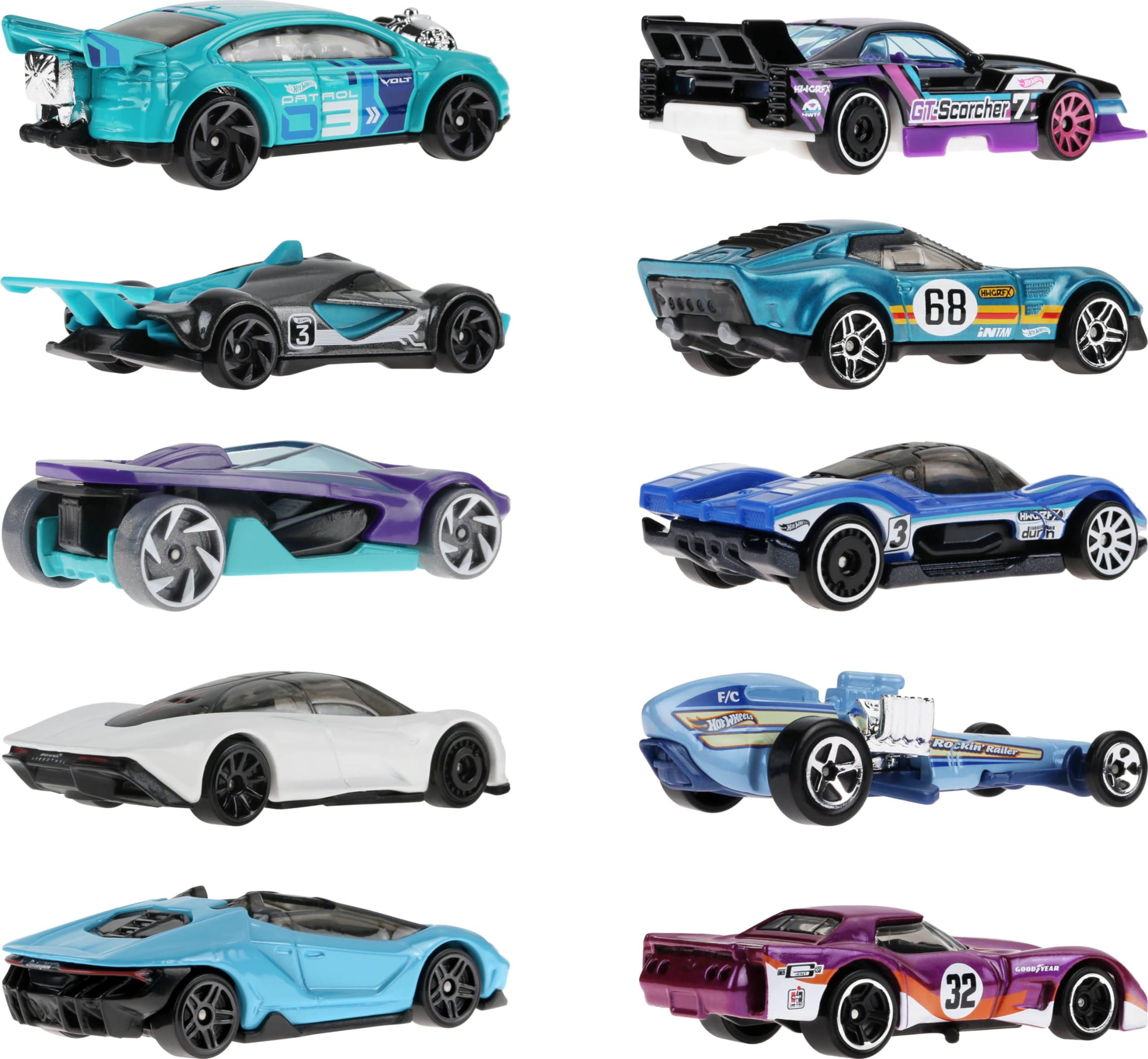 Foto 6 pulgar | Paquete De 10 Unidades Hot Wheels De Toy Cars Con Corvette, Lamborghini Y Más - Venta Internacional.