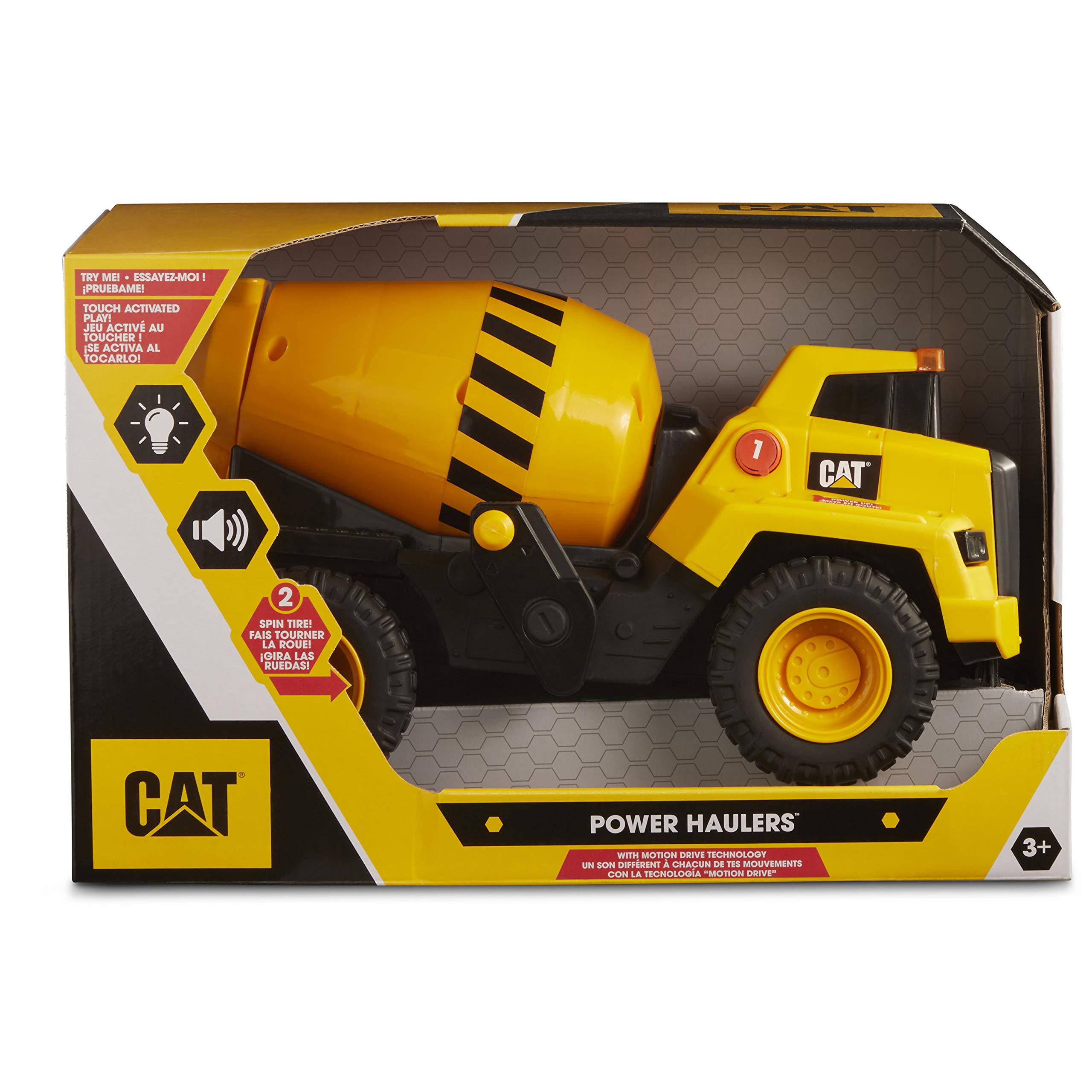 Foto 5 pulgar | Mezcladora De Cemento Construction Toy Cat Power Haulers De 11,5 Cm 3+ - Venta Internacional.