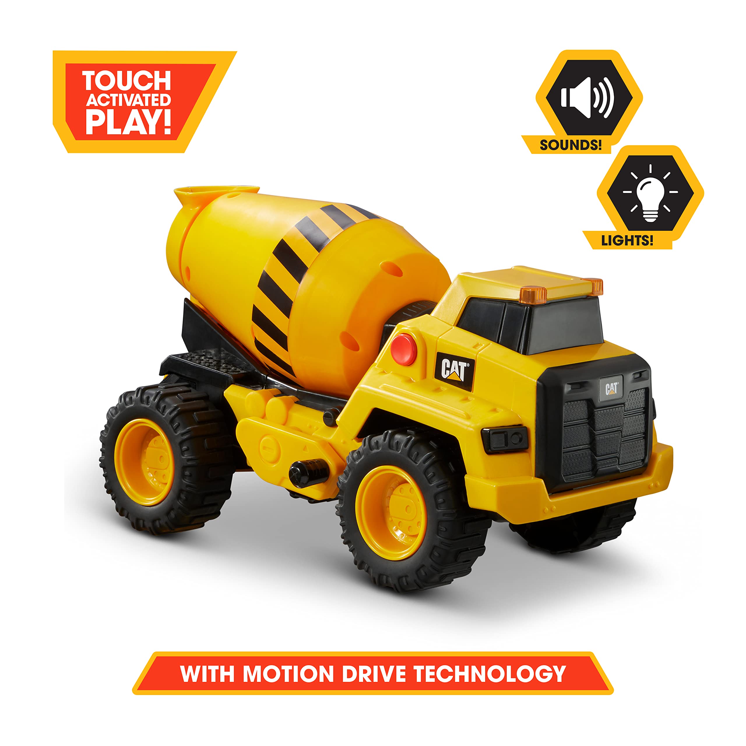 Foto 7 pulgar | Mezcladora De Cemento Construction Toy Cat Power Haulers De 11,5 Cm 3+ - Venta Internacional.