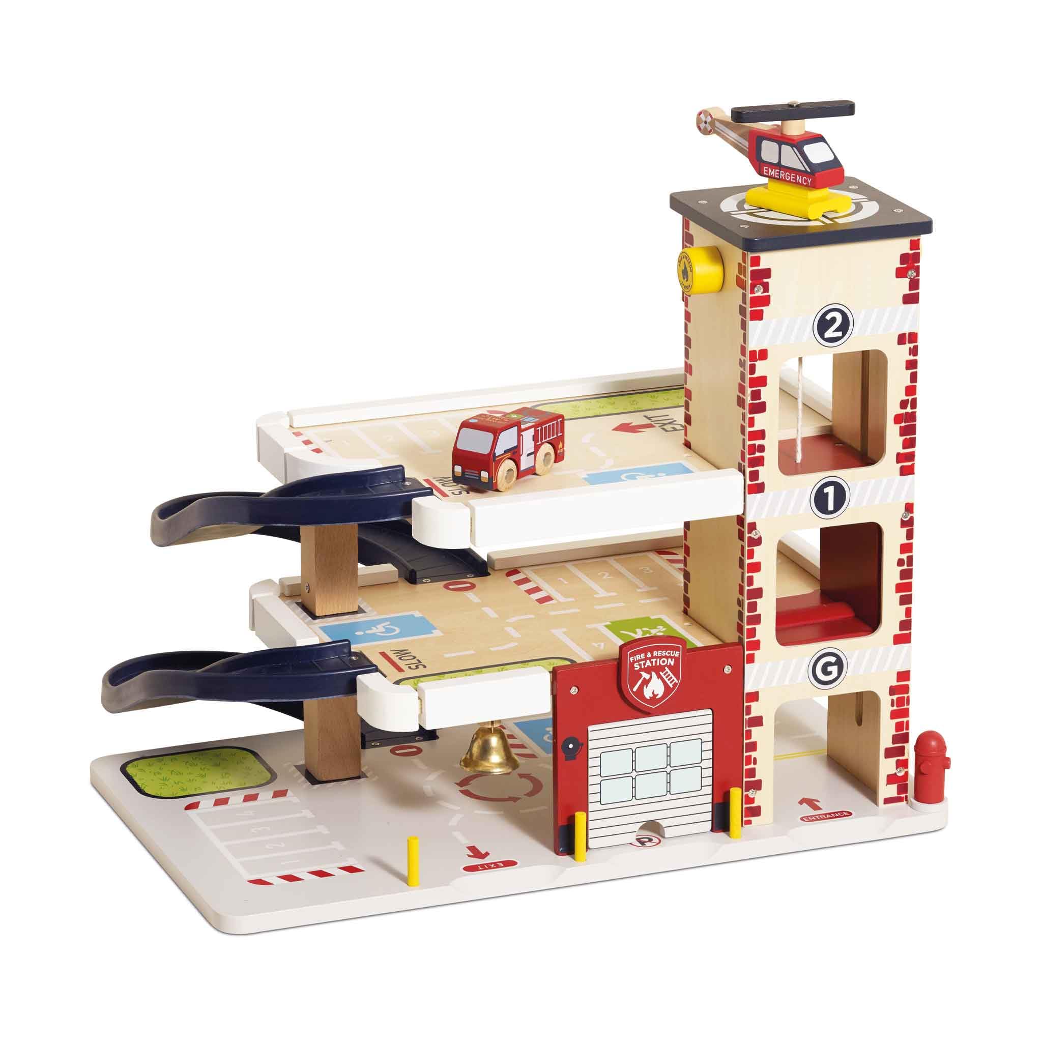 Foto 1 | Toy Garage Le Toy Van De Madera De 3 Pisos Para Bomberos Y Rescate Tv453 - Venta Internacional.