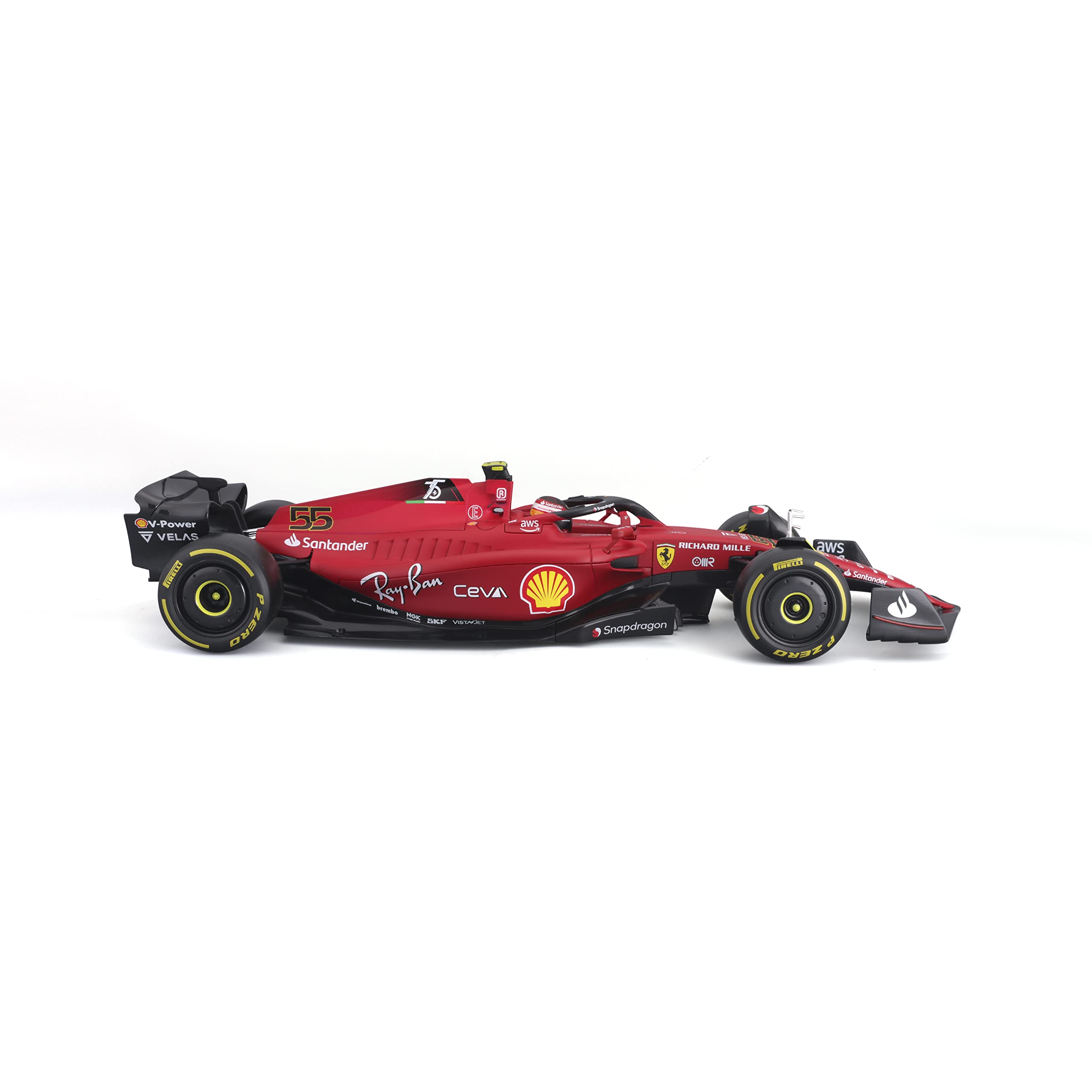 Foto 6 pulgar | Coche Fundido A Presión Bburago Sfr Ferrari 2022 A Escala 1:18 - Venta Internacional.