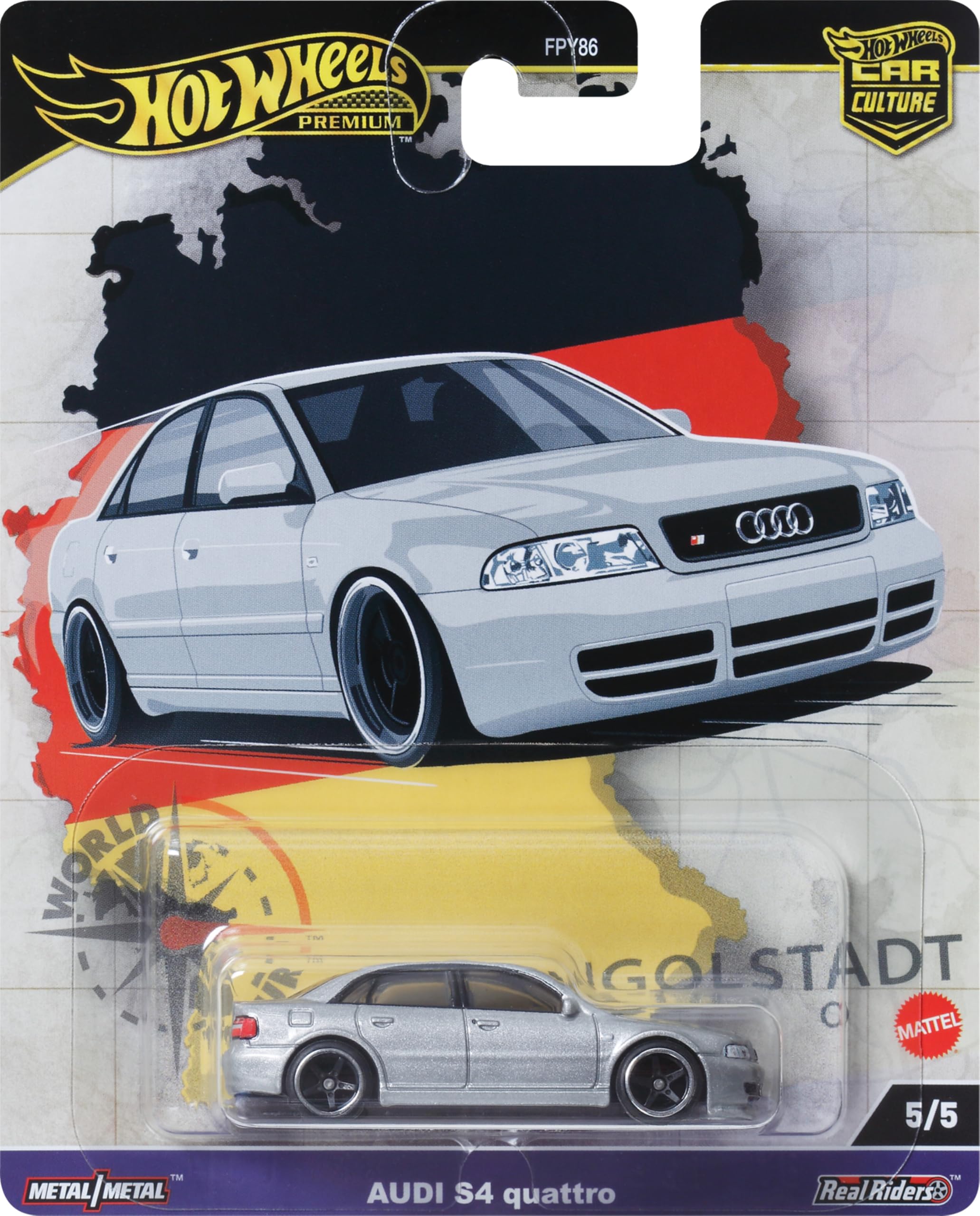 Foto 2 pulgar | Coche De Juguete Hot Wheels Premium Car Culture Audi S$ Quattro 1:64 - Venta Internacional.