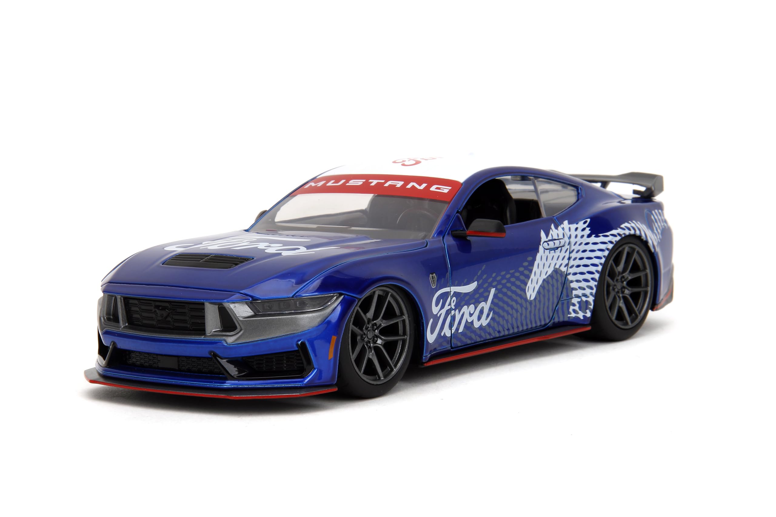 Maqueta De Coche Fundido A Presión Jada Toys 2024 Ford Mustang Dark House 1/24 - Venta Internacional.