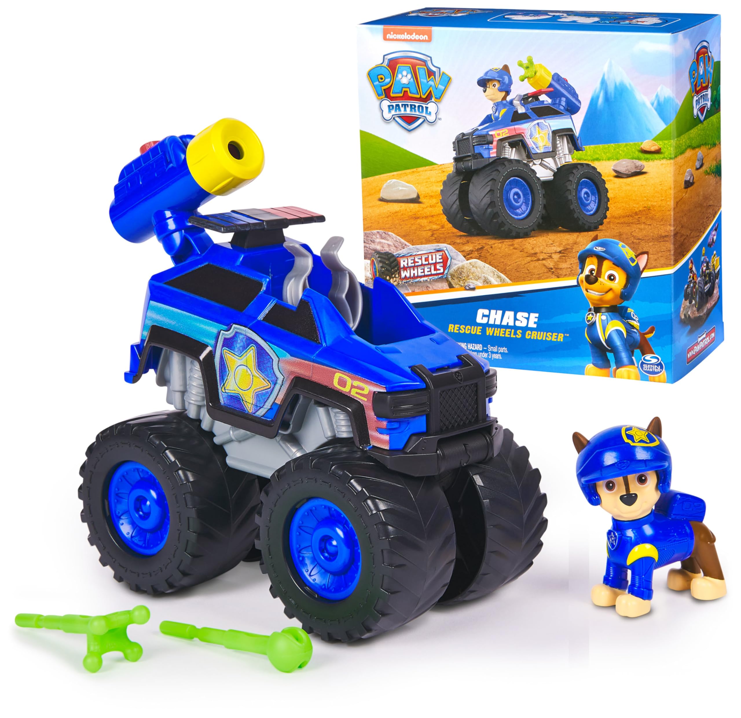 Foto 2 pulgar | Camión De Juguete Paw Patrol Rescue Wheels Chase's Cruiser Con Figura - Venta Internacional.