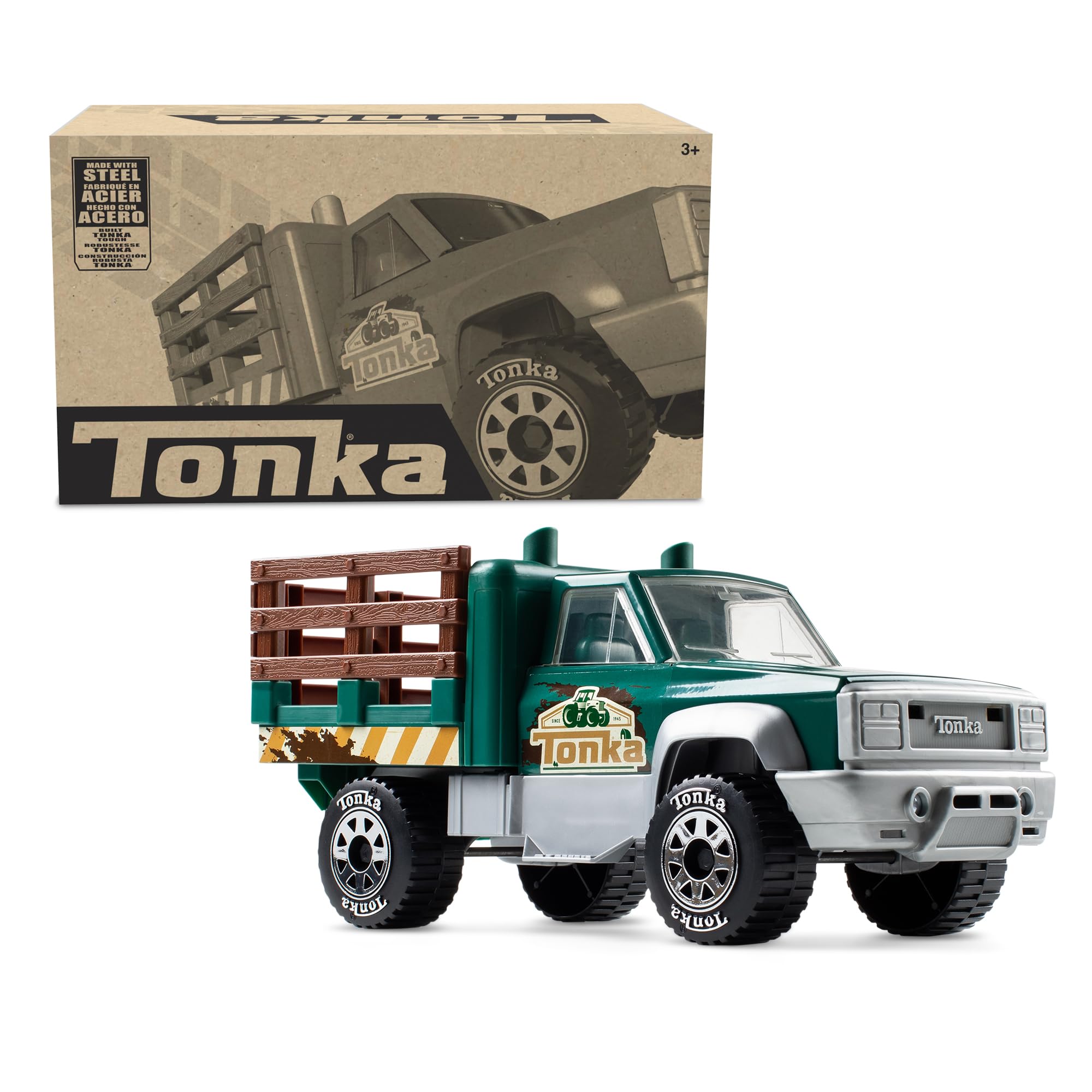 Foto 6 | Camión De Juguete Tonka Steel Classics Farm Con Friction Green Desde Hace Más De 3 Años - Venta Internacional.