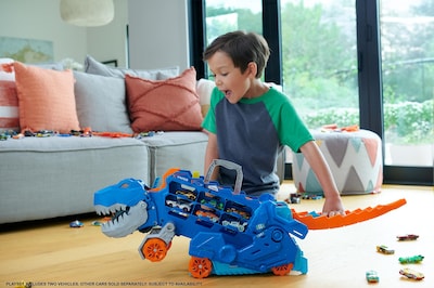 Foto 2 | Set De Pista De Coche De Juguete Hot Wheels City Ultimate T-rex Transporter - Venta Internacional.