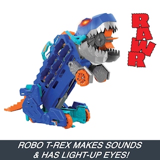 Foto 5 | Set De Pista De Coche De Juguete Hot Wheels City Ultimate T-rex Transporter - Venta Internacional.