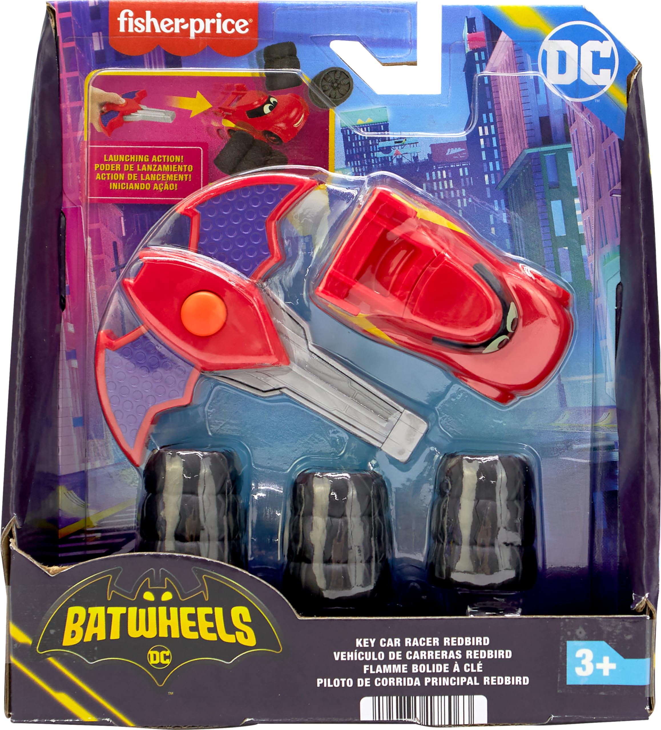 Foto 7 pulgar | Coche De Carreras De Juguete Fisher-price Dc Batwheels Redbird A Escala 1:55 - Venta Internacional.