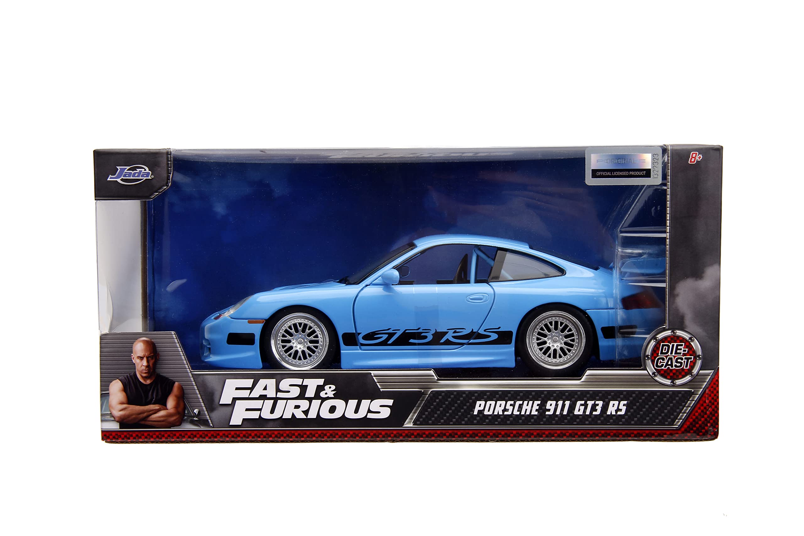 Foto 3 pulgar | Coche Fundido Jada Toys Fast & Furious Brian's Porsche 911 Gt3 Rs 1:24 - Venta Internacional.