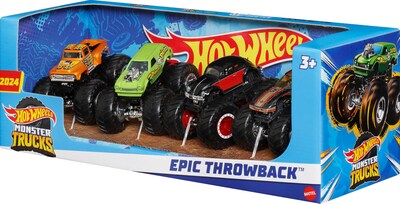 Foto 6 | Juego De 4 Unidades Toy Trucks Hot Wheels Monster Trucks A Escala 1:64 - Venta Internacional.