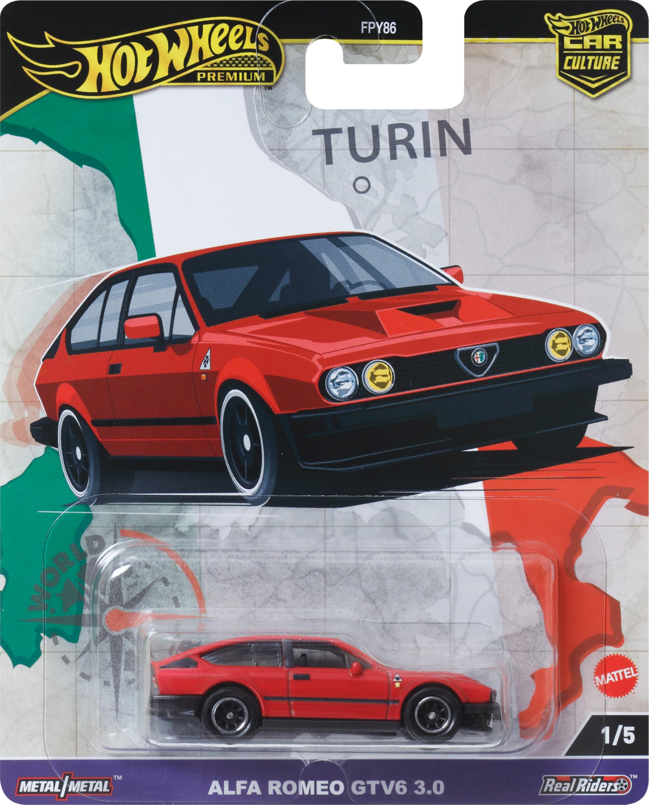 Foto 7 pulgar | Coche De Juguete Hot Wheels Premium Car Culture Alfa Romeo Gtv 6 3.0 - Venta Internacional.