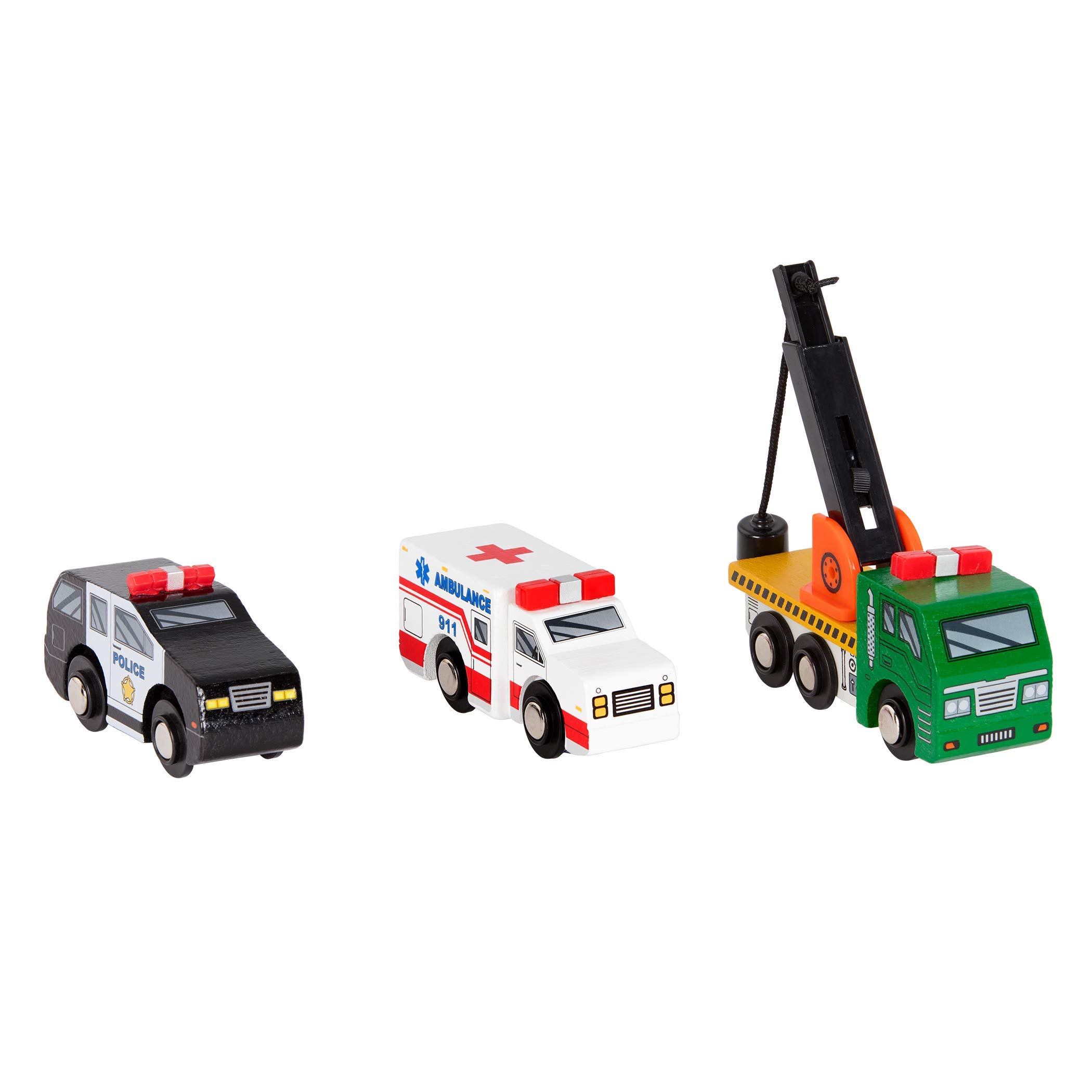 Foto 3 pulgar | Set De Vehículos De Juguete Battat Wood Cars Para Niños A Partir De 3 Años - Venta Internacional.