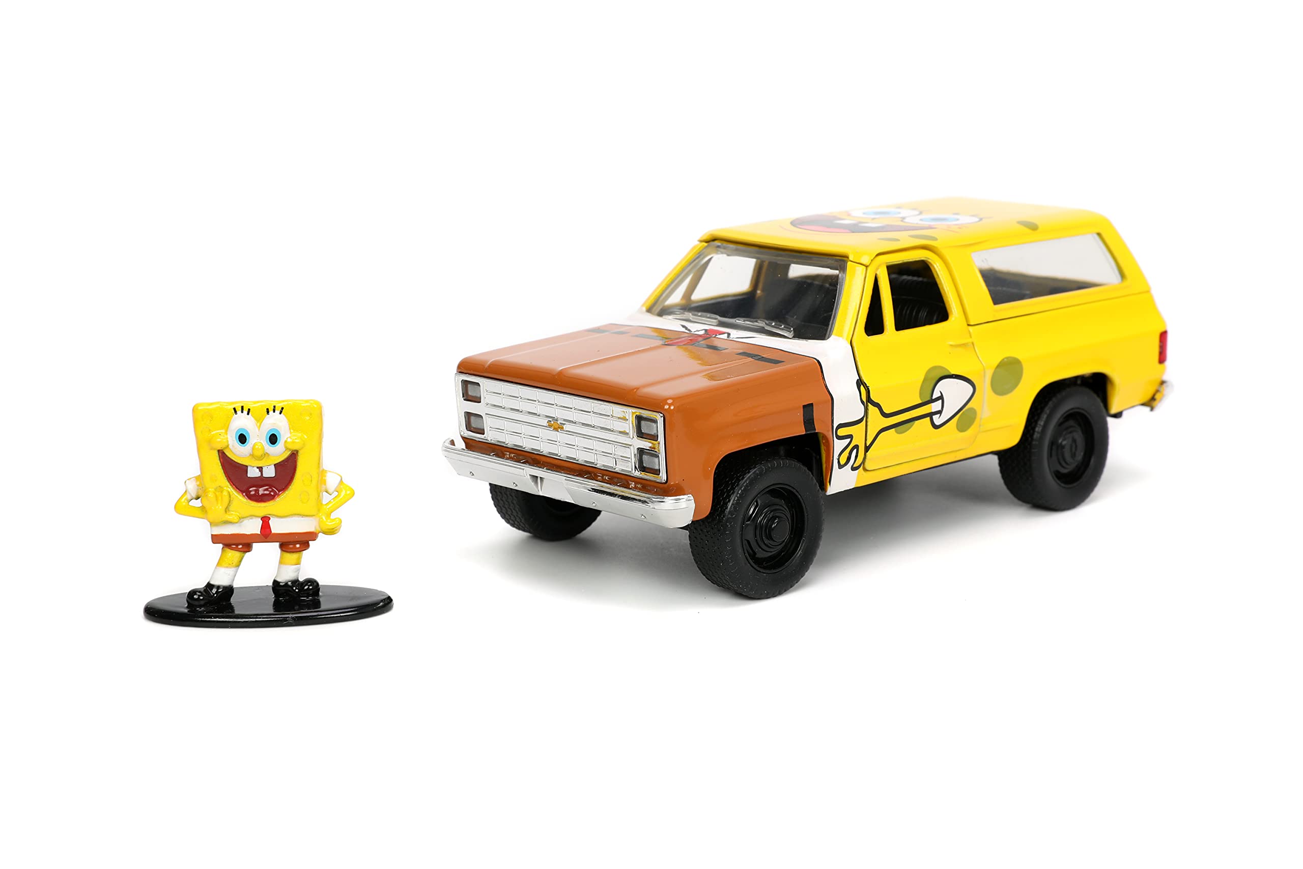 Foto 3 pulgar | Coche Fundido A Presión Jada Toys Spongebob Squarepants 1980 Chevy Blazer - Venta Internacional.