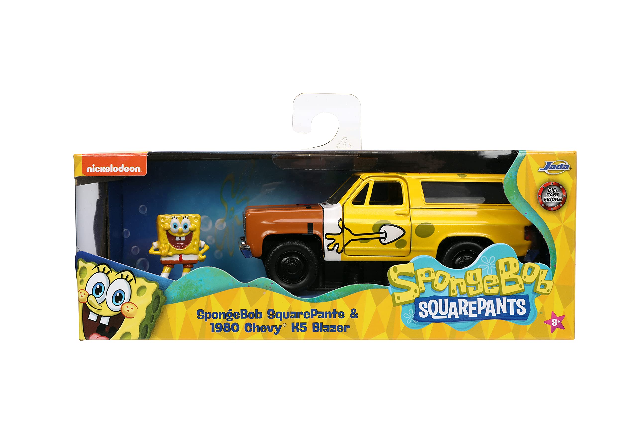 Foto 5 pulgar | Coche Fundido A Presión Jada Toys Spongebob Squarepants 1980 Chevy Blazer - Venta Internacional.