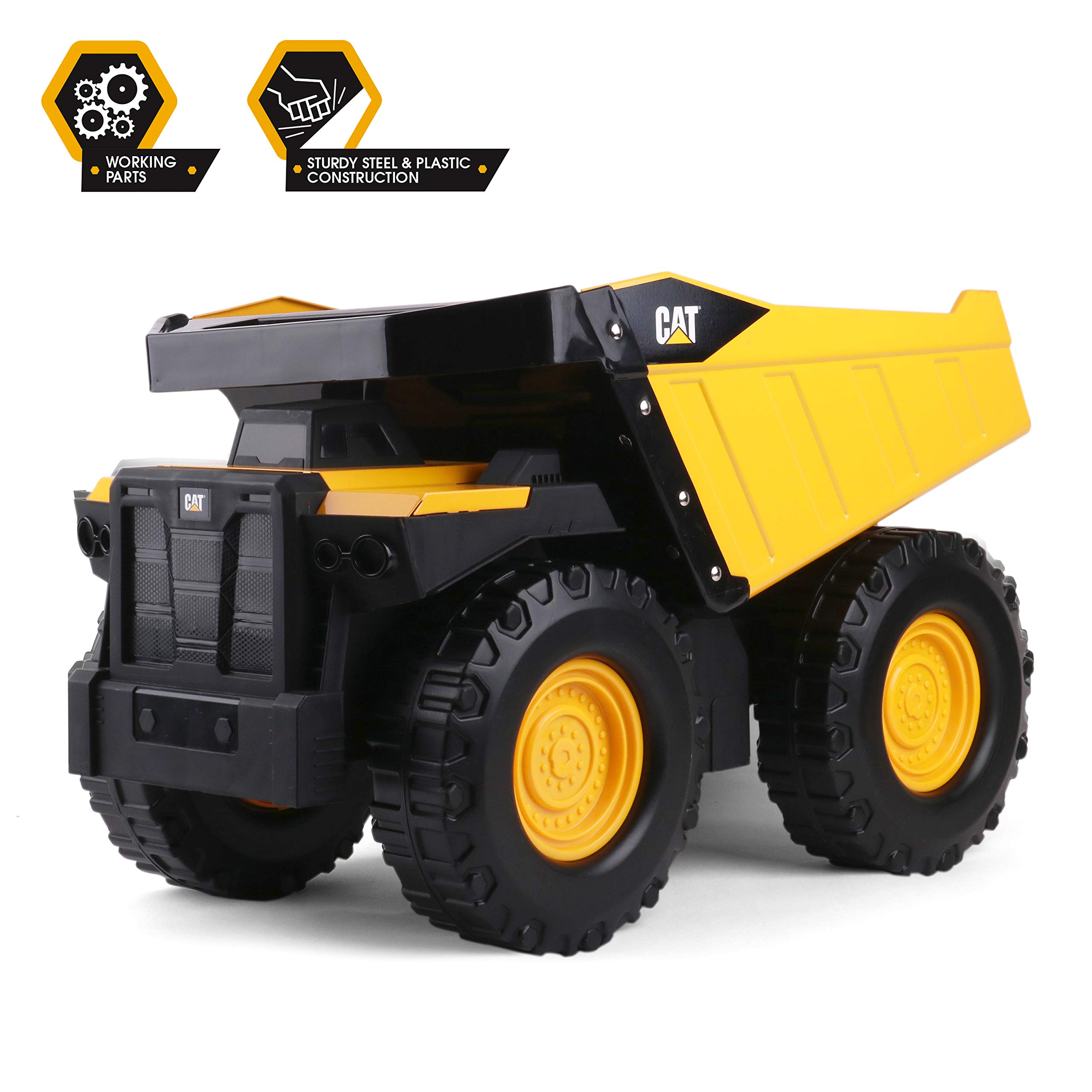 Foto 4 pulgar | Camión Volquete Cat Mighty Steel De 20 Pulgadas De Construction Toy - Venta Internacional.