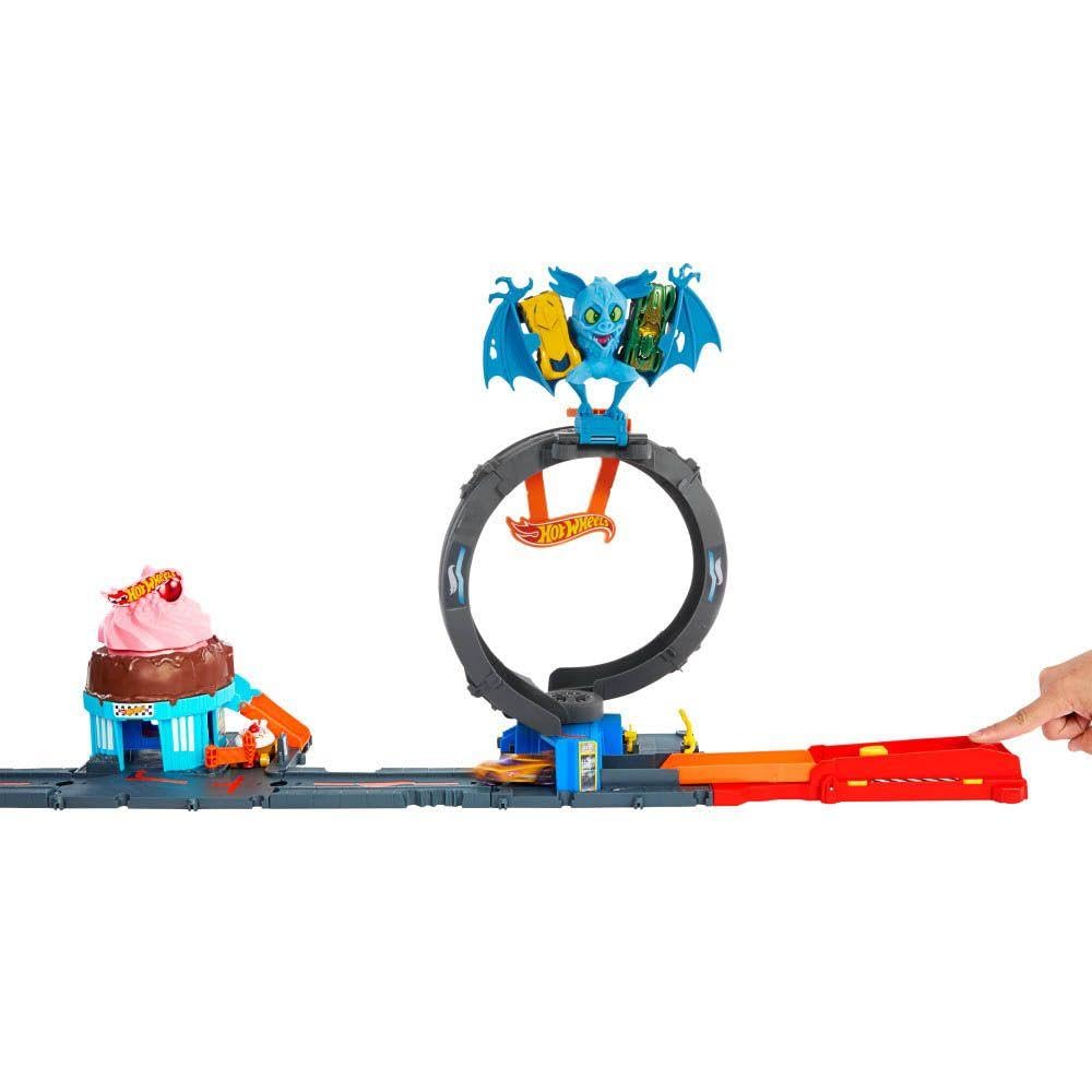 Foto 5 pulgar | Set De Atletismo Para Coches De Juguete Hot Wheels City Bat Loop Attack 1:64 - Venta Internacional.