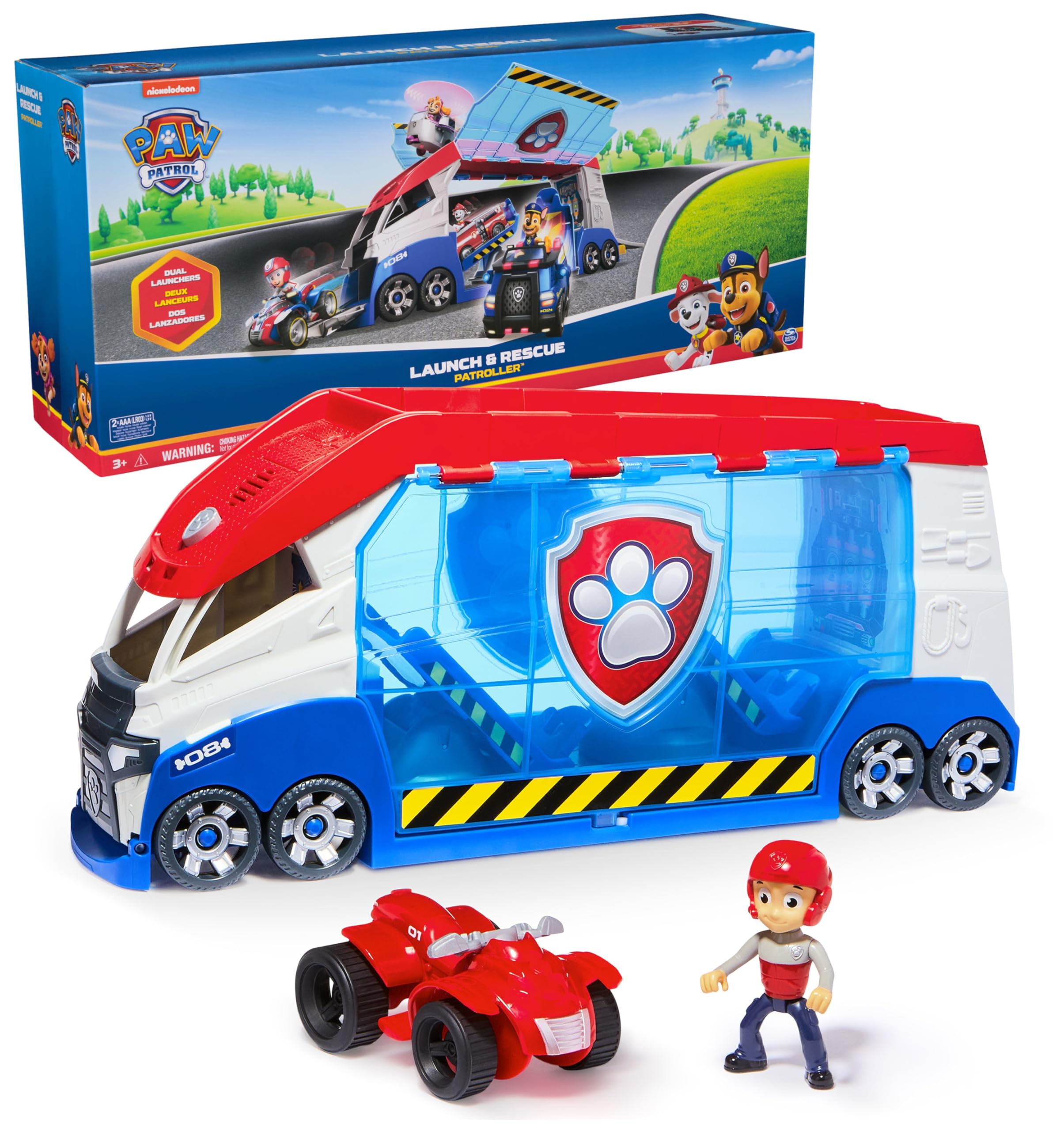 Foto 2 pulgar | Toy Paw Patrol Transforming Paw Patroller Con Ryder Y Atv - Venta Internacional.