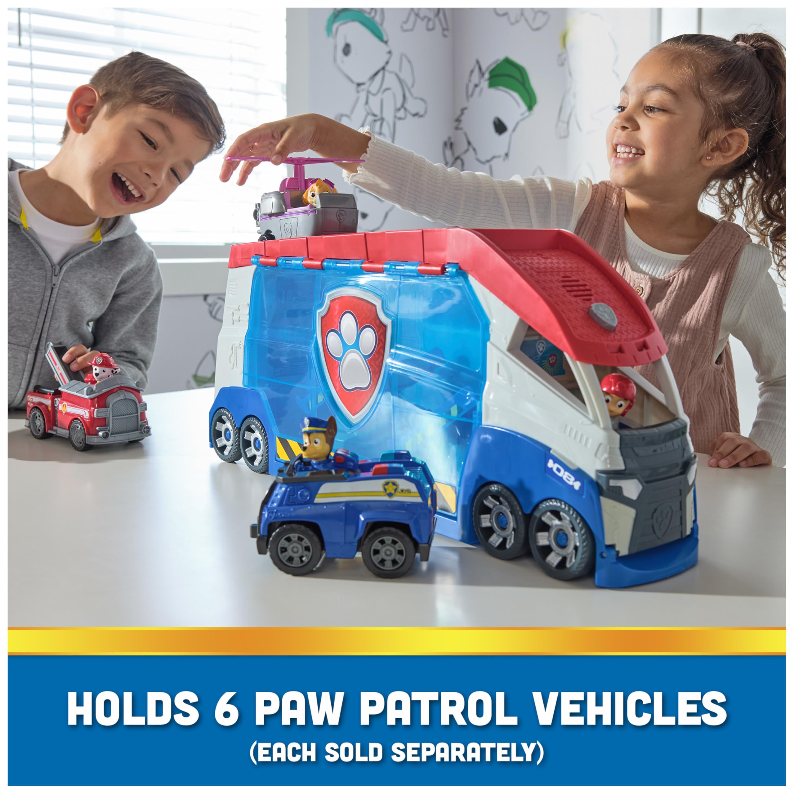 Foto 7 pulgar | Toy Paw Patrol Transforming Paw Patroller Con Ryder Y Atv - Venta Internacional.