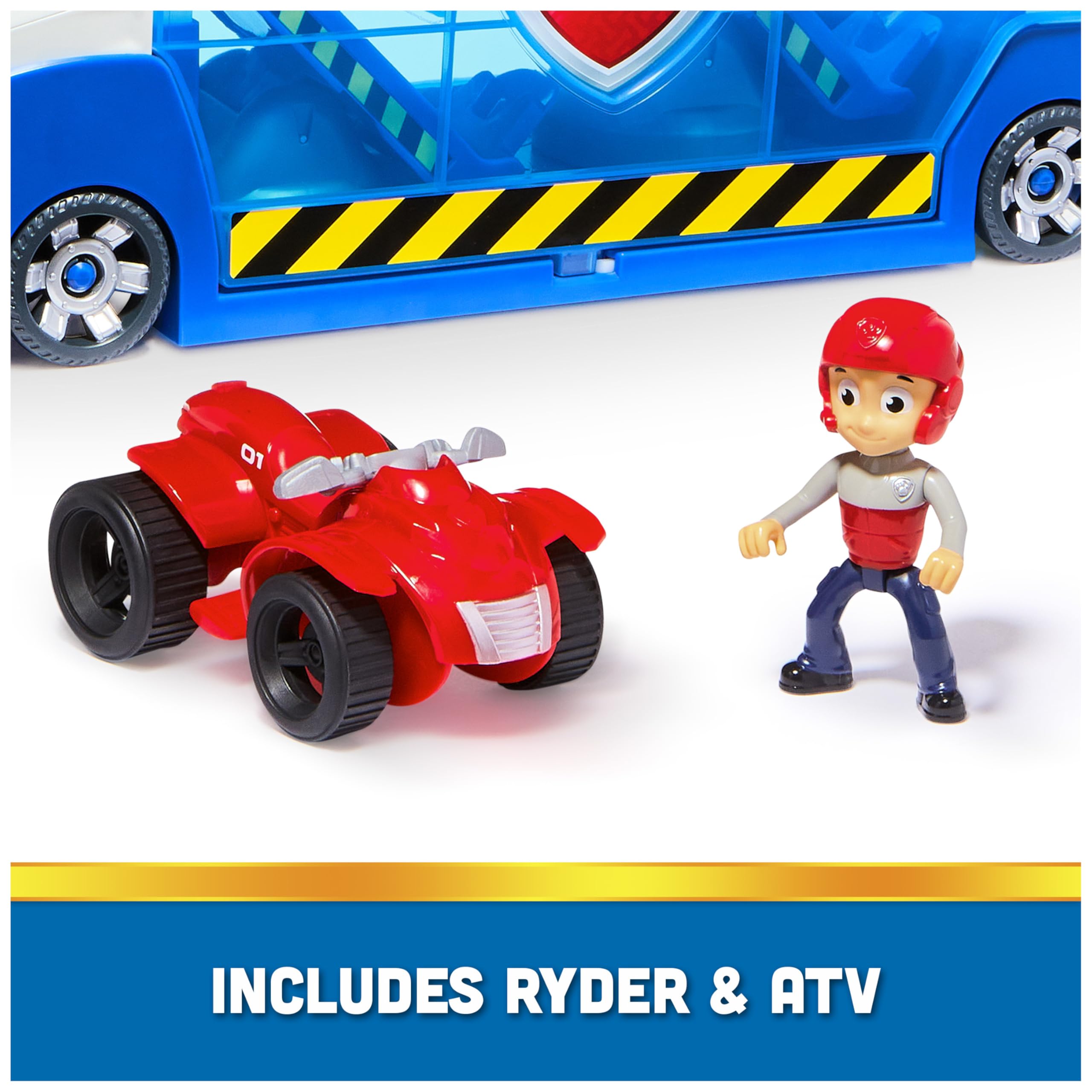 Foto 8 pulgar | Toy Paw Patrol Transforming Paw Patroller Con Ryder Y Atv - Venta Internacional.