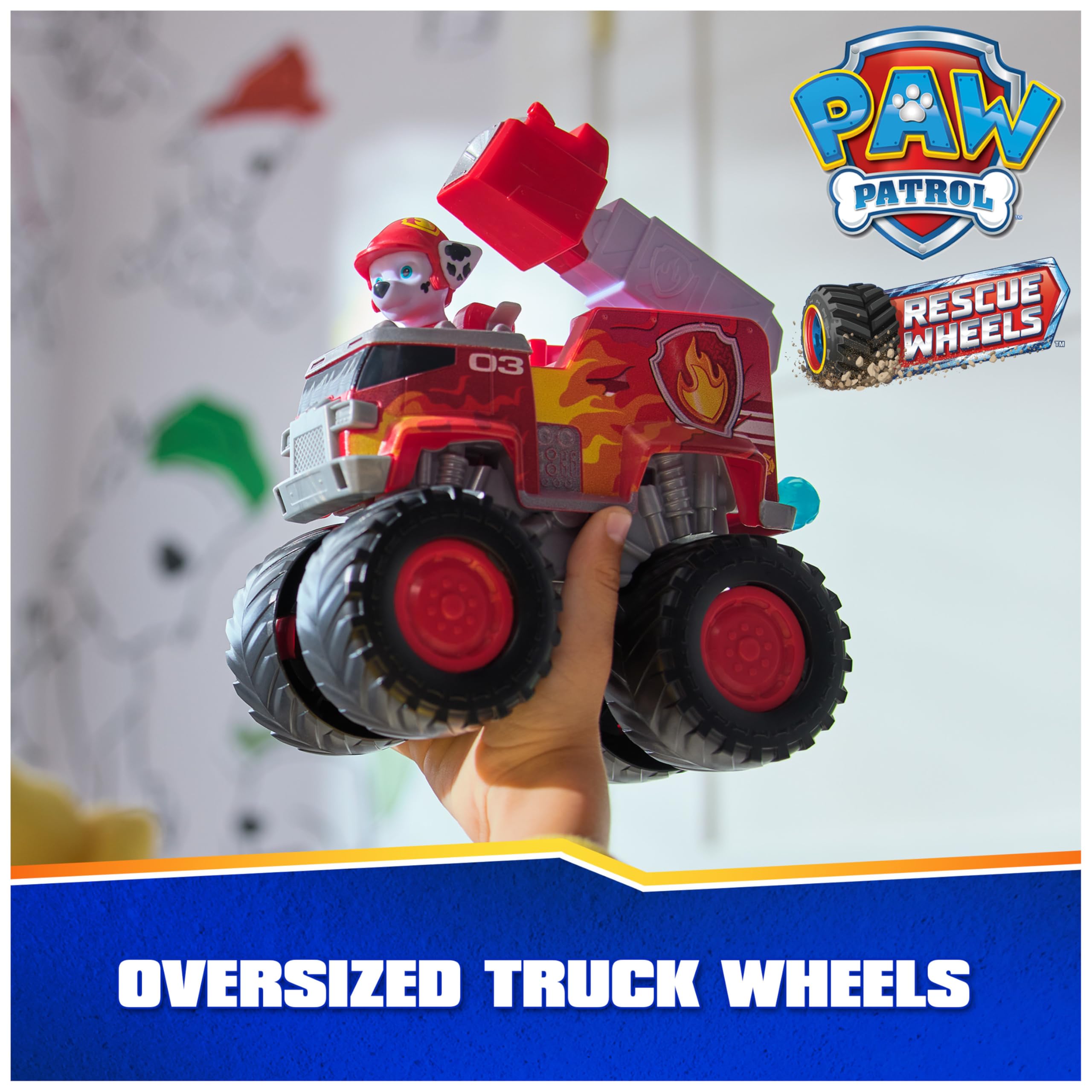 Foto 3 pulgar | Camión De Juguete Paw Patrol Rescue Wheels Marshall Firetruck De Más De 3 Años - Venta Internacional.