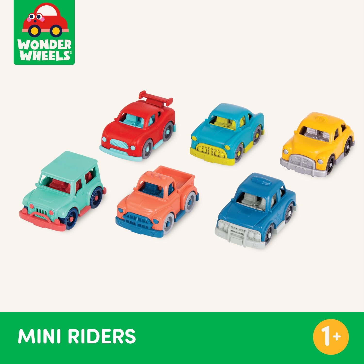 Foto 6 pulgar | Set De 6 Minicoches De Juguete Battat Wonder Wheels Para Niños De 1 Año O Más - Venta Internacional.