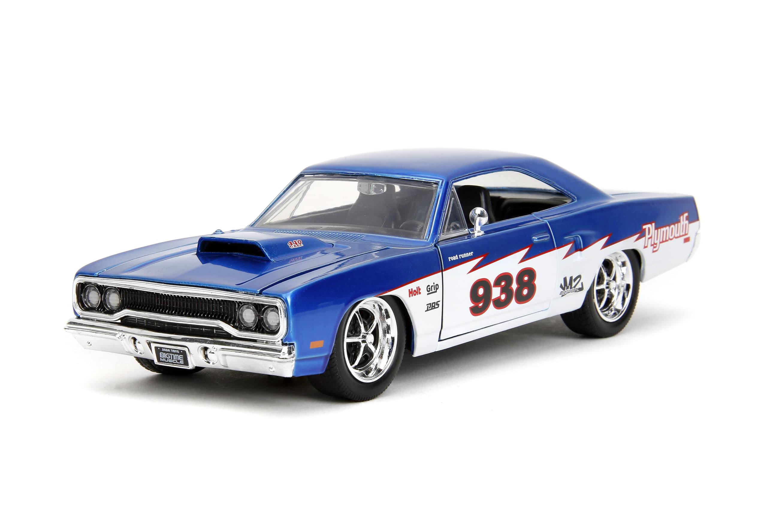 Coche Fundido A Presión Jada Toys Big Time Muscle 1:24 1970 Roadrunner - Venta Internacional.