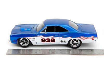 Foto 3 | Coche Fundido A Presión Jada Toys Big Time Muscle 1:24 1970 Roadrunner - Venta Internacional.