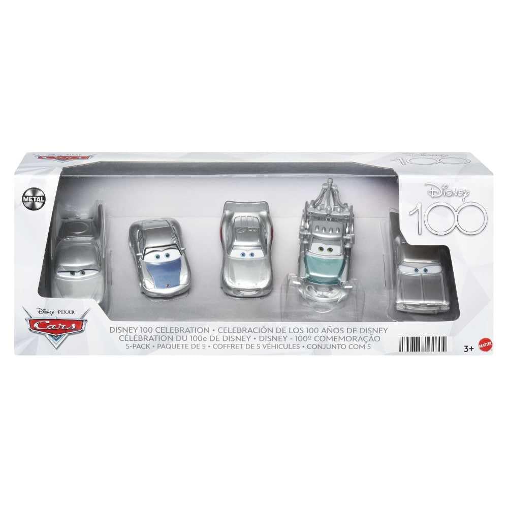 Foto 2 pulgar | Set De Coches De Juguete Mattel Disney Pixar Cars 100 Years Of Wonder X5 - Venta Internacional.