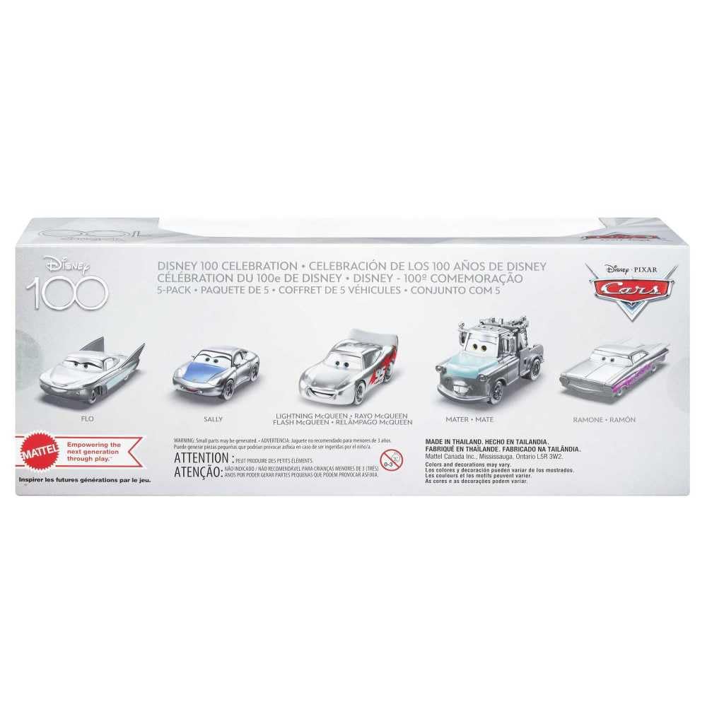 Foto 8 pulgar | Set De Coches De Juguete Mattel Disney Pixar Cars 100 Years Of Wonder X5 - Venta Internacional.