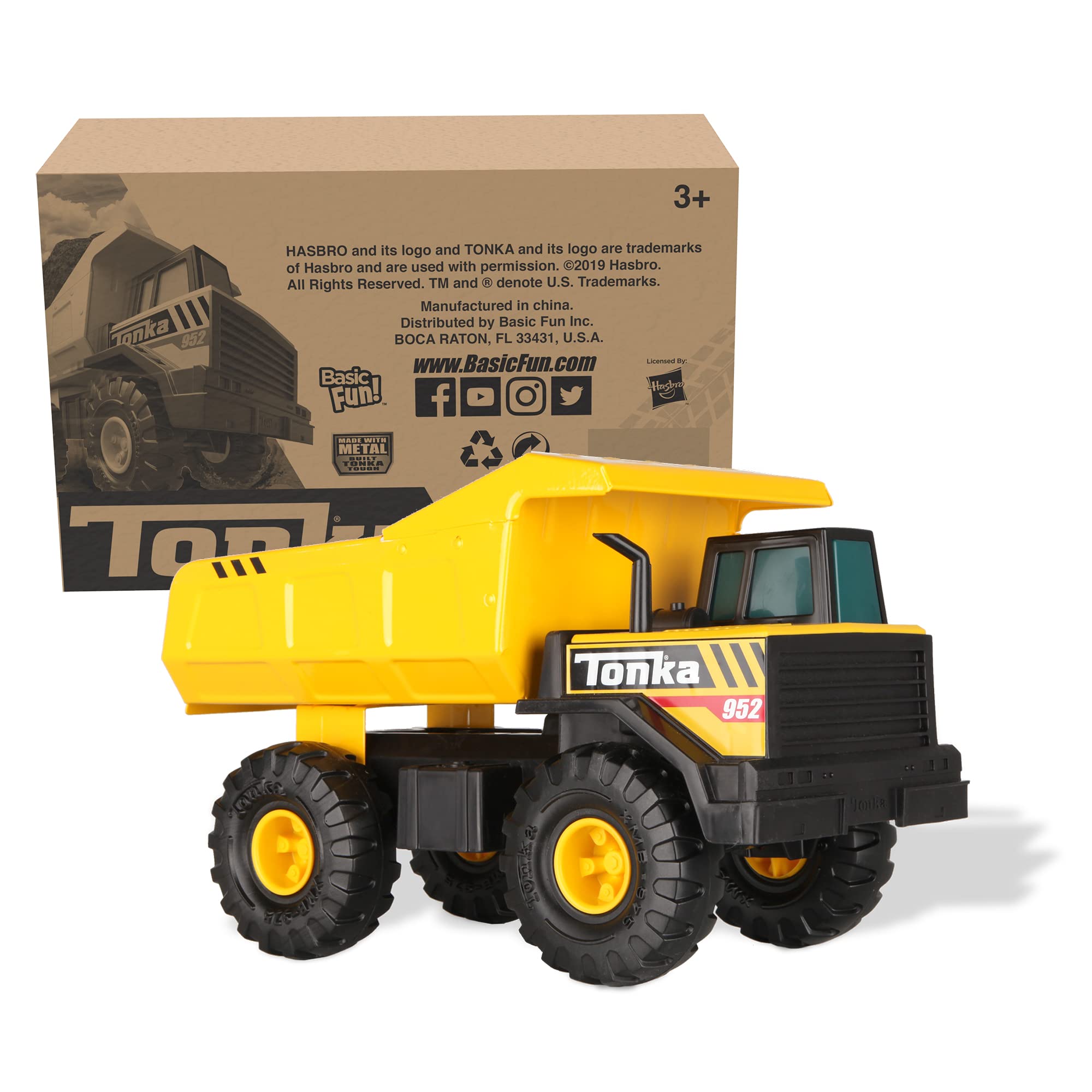 Foto 7 | Camión De Juguete Tonka Steel Classics Mighty Dump Truck Amarillo - Venta Internacional.